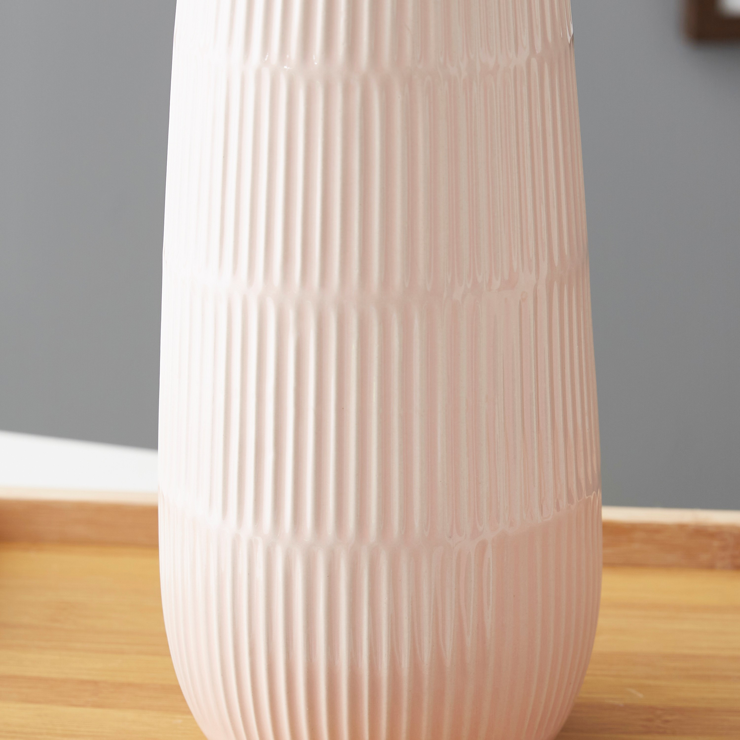 مزهرية سيراميك بارزة الملمس من سانسا - 12x12x27 سم-hbxbedroom-decorandaccessories-vases-image-3