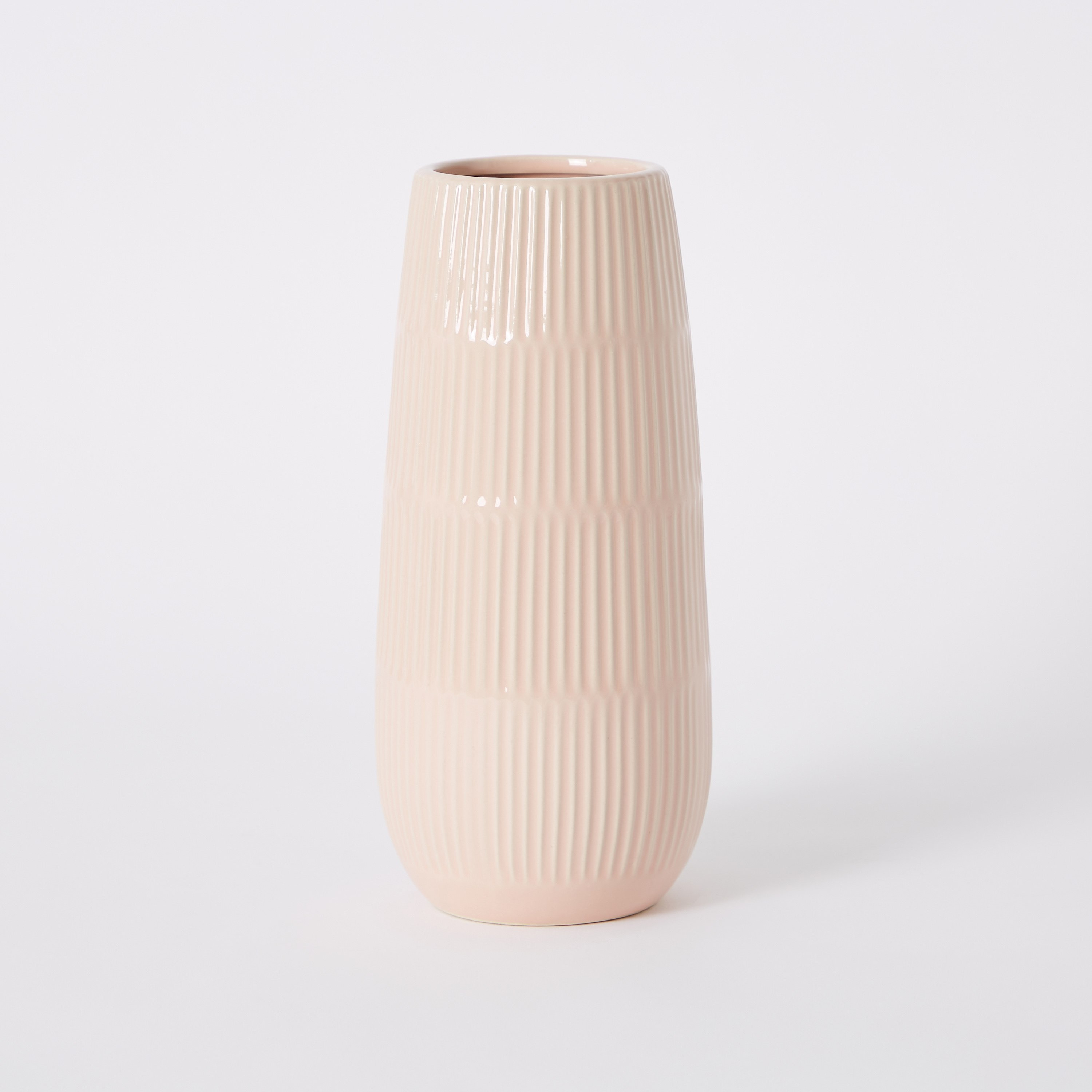 مزهرية سيراميك بارزة الملمس من سانسا - 12x12x27 سم-hbxbedroom-decorandaccessories-vases-image-5