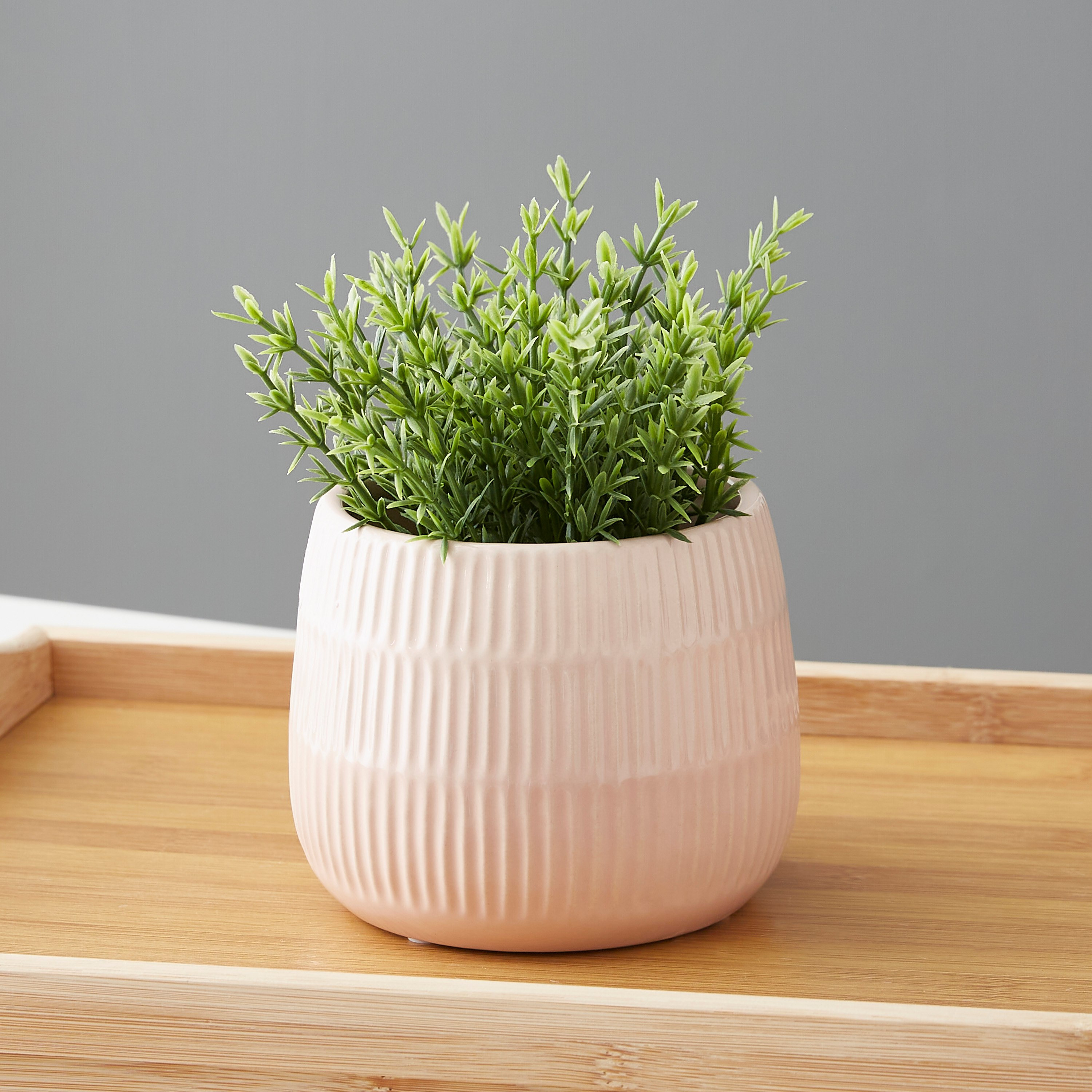 مزهرية سيراميك بارزة الملمس من سانسا - 12x12x10 سم-hbxbedroom-decorandaccessories-vases-image-1