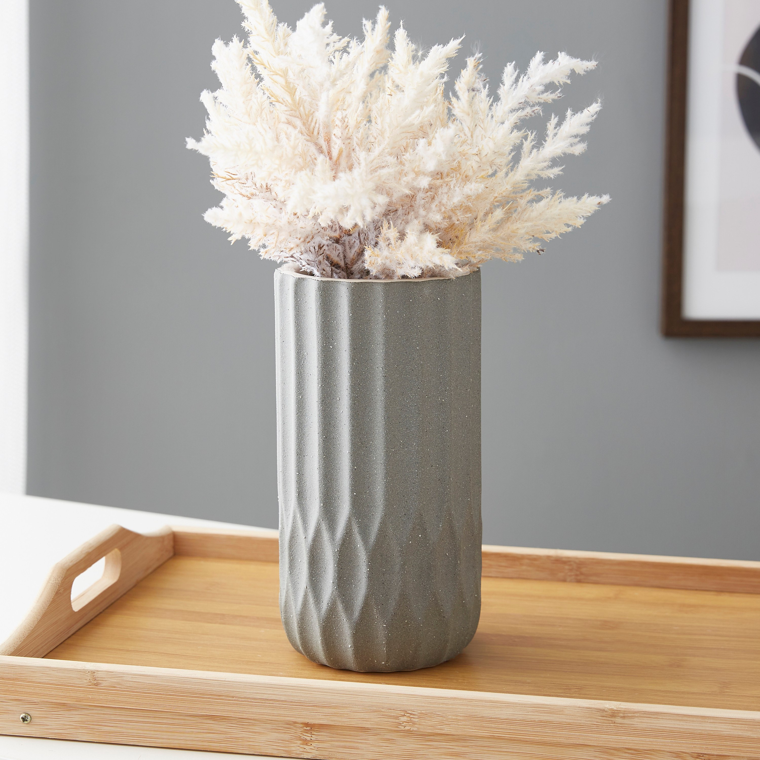 مزهرية سيراميك من سانسا - 12x12x25.5 سم-hbxbedroom-decorandaccessories-vases-image-1