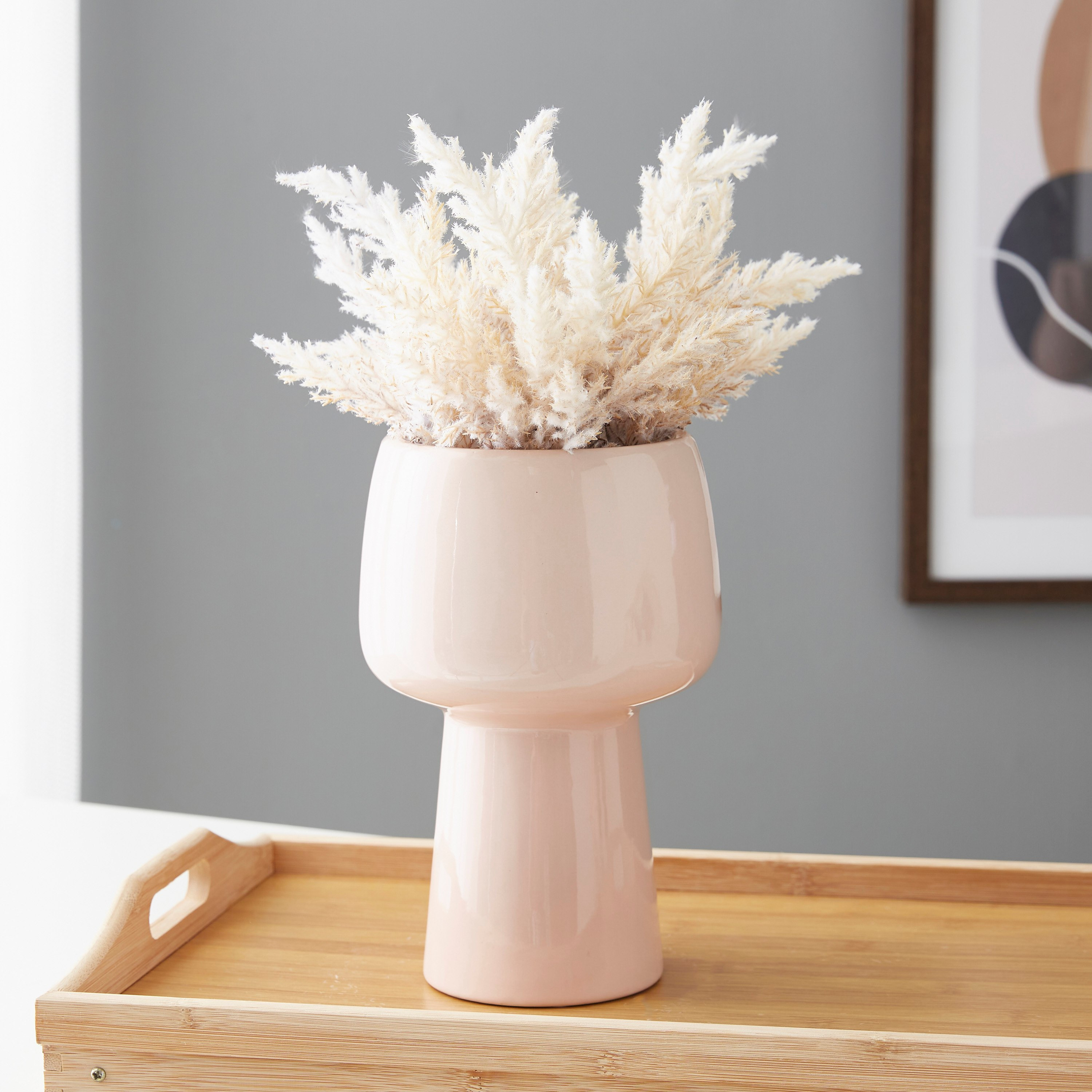 مزهرية سيراميك من سانسا - 15x15x23 سم-hbxbedroom-decorandaccessories-vases-image-1