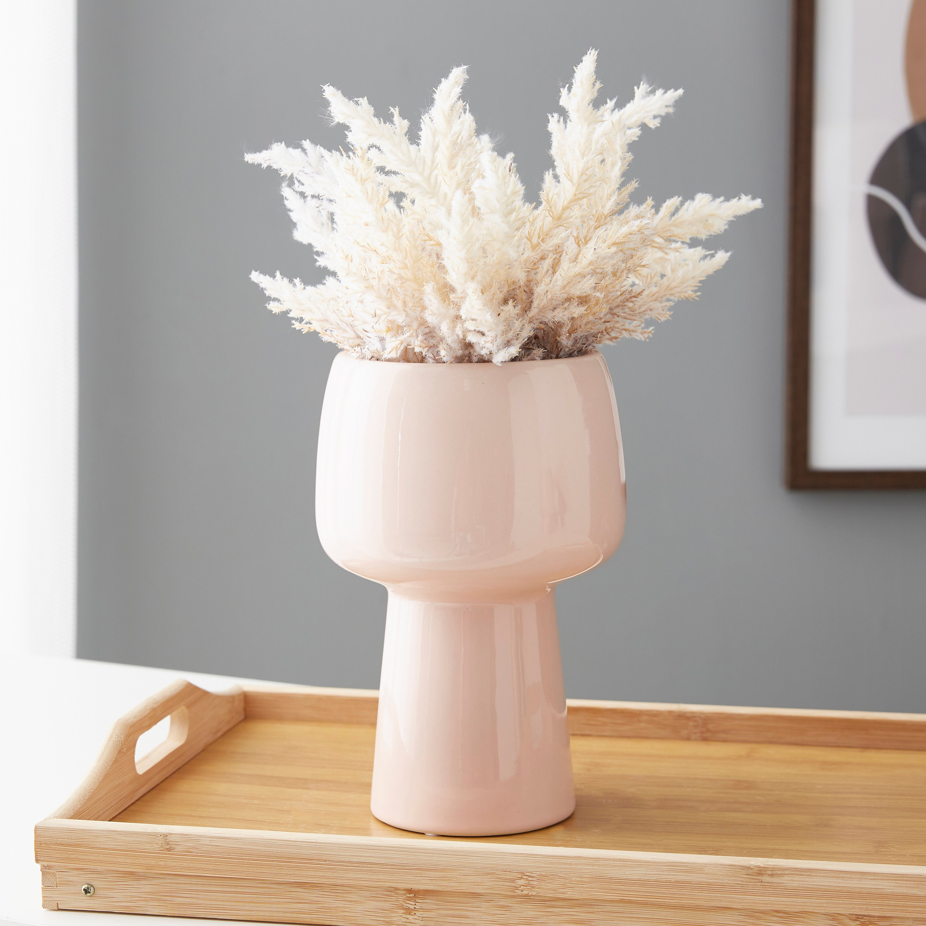 مزهرية سيراميك من سانسا - 15x15x23 سم-hbxbedroom-decorandaccessories-vases-image-1