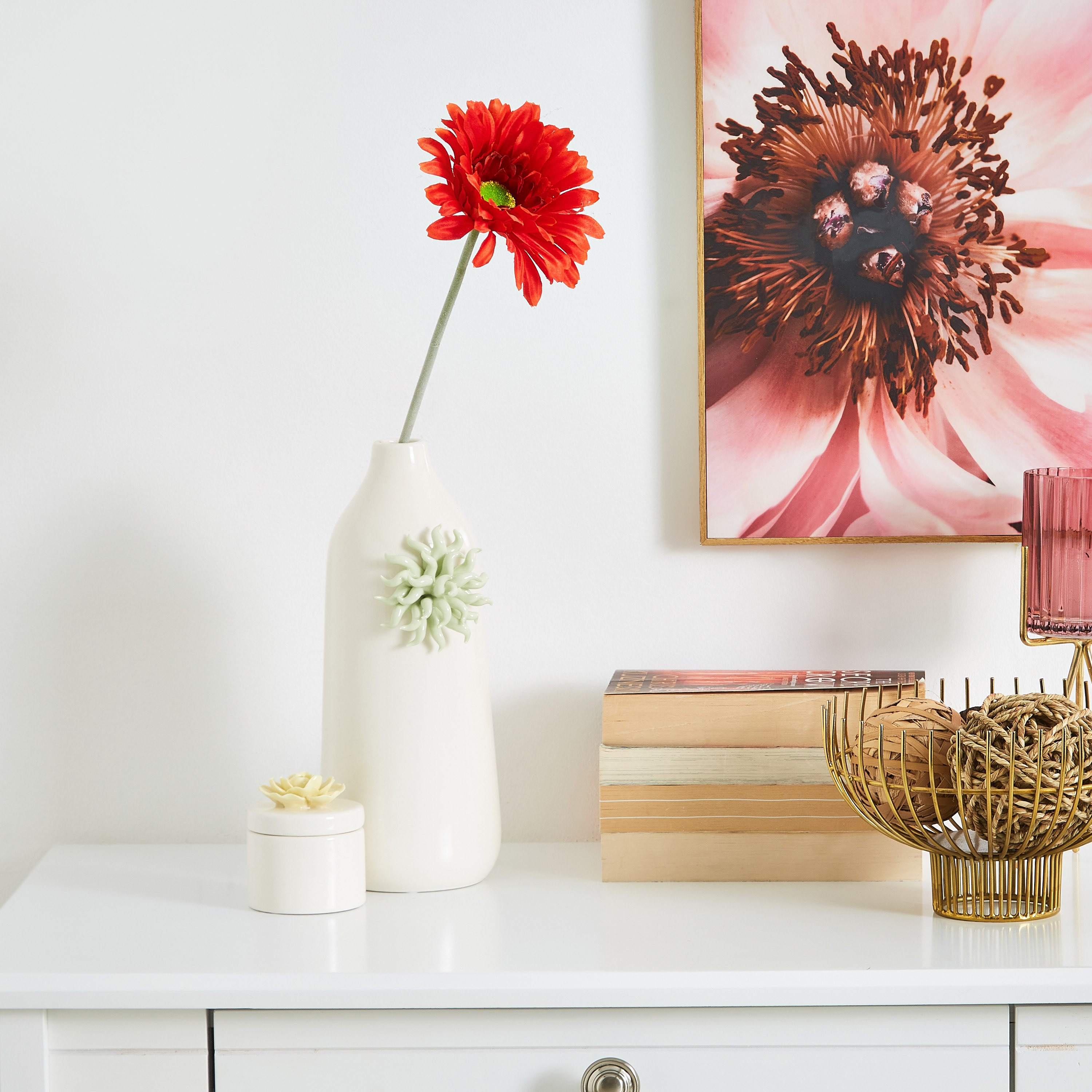 زهرة جيربرا للزينة من ليدا - 33 سم-hbxdecorandfurnishings-homeaccessories-artificialflowersandplants-image-3