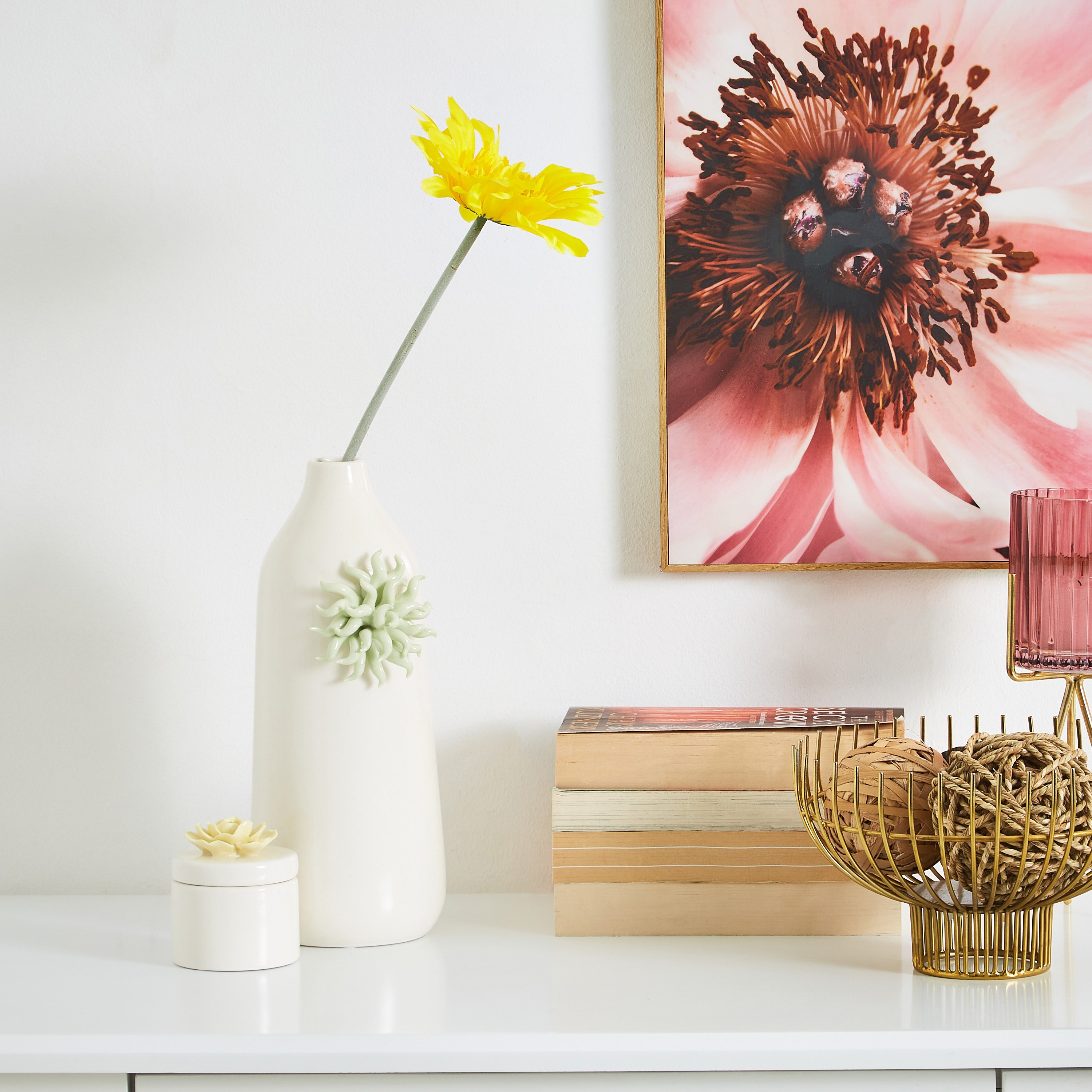 زهرة جيربرا للزينة من ليدا - 33 سم-hbxdecorandfurnishings-homeaccessories-artificialflowersandplants-image-3