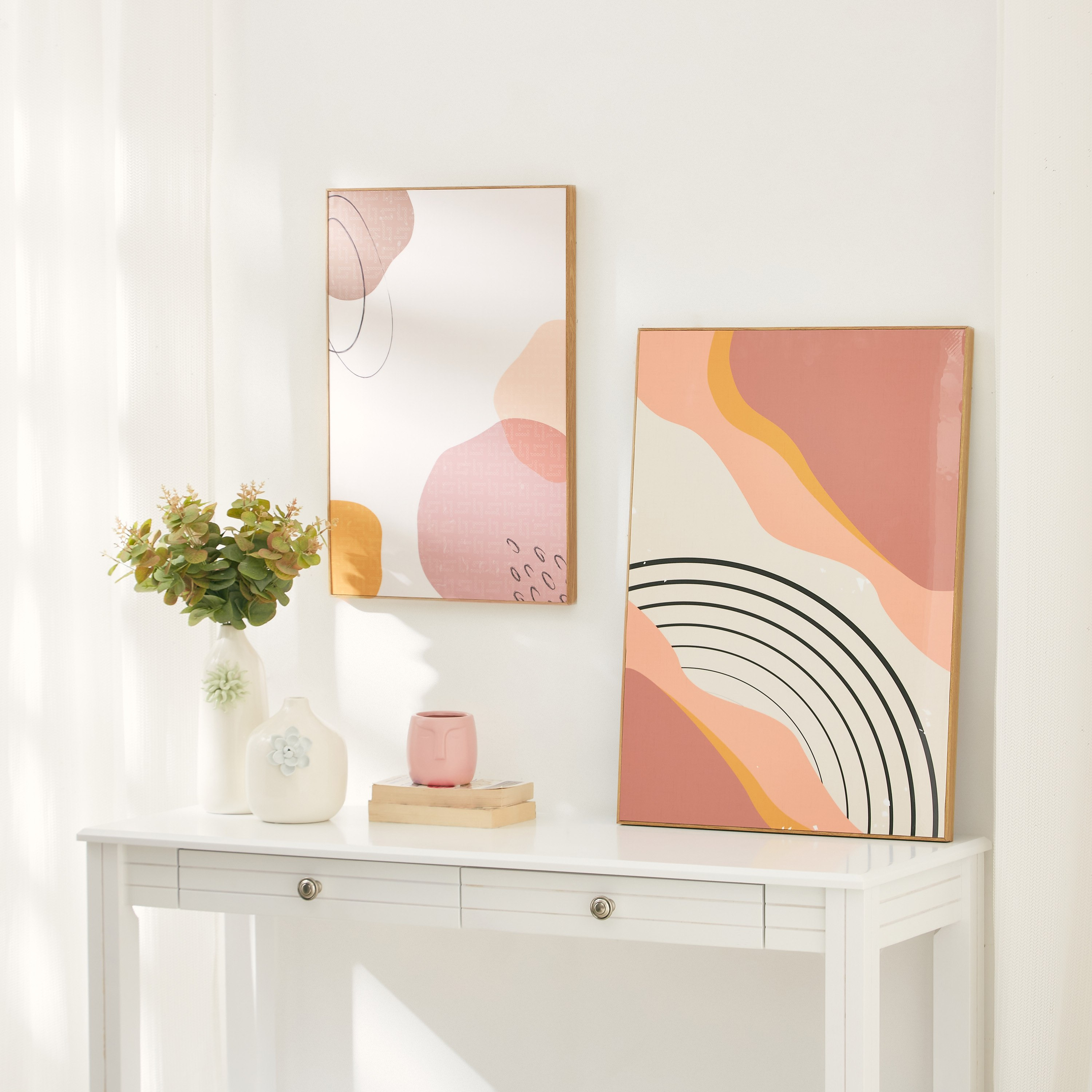 لوحة مؤطّرة لامعة بتصميم تجريدي من ليونور - 40x3x60 سم-PROMO_HB_AE_B1G1_250925-image-4