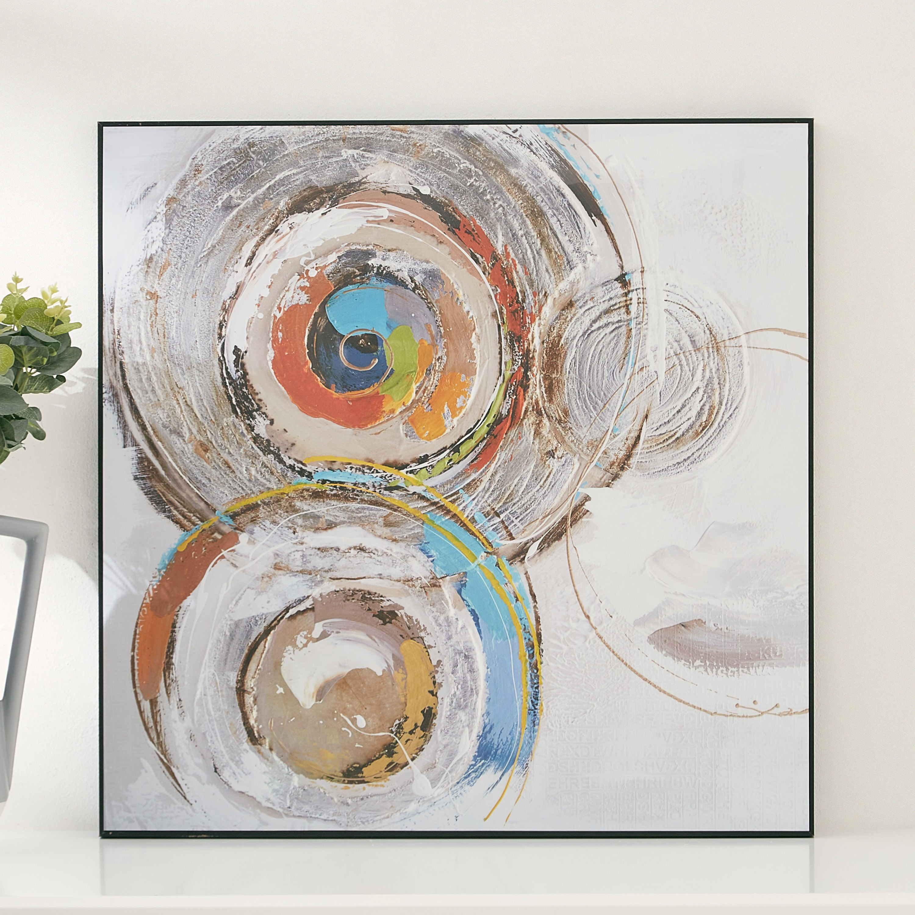 لوحة قماشية ملونة تجريدية لامعة من ليونور - 60x3x60 سم-PROMO_HB_AE_B1G1_250925-image-1