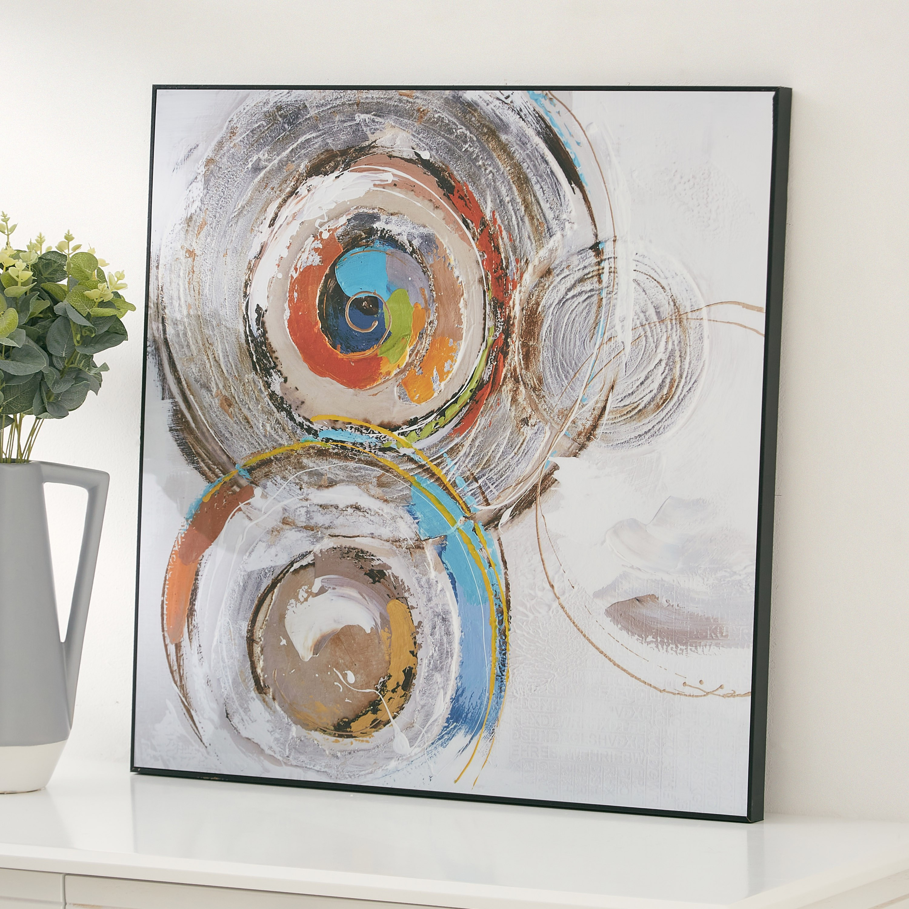 لوحة قماشية ملونة تجريدية لامعة من ليونور - 60x3x60 سم-PROMO_HB_AE_B1G1_250925-image-2