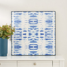 Shibori Glossy Tie and Dye Framed Picture - 60x3x60 cms