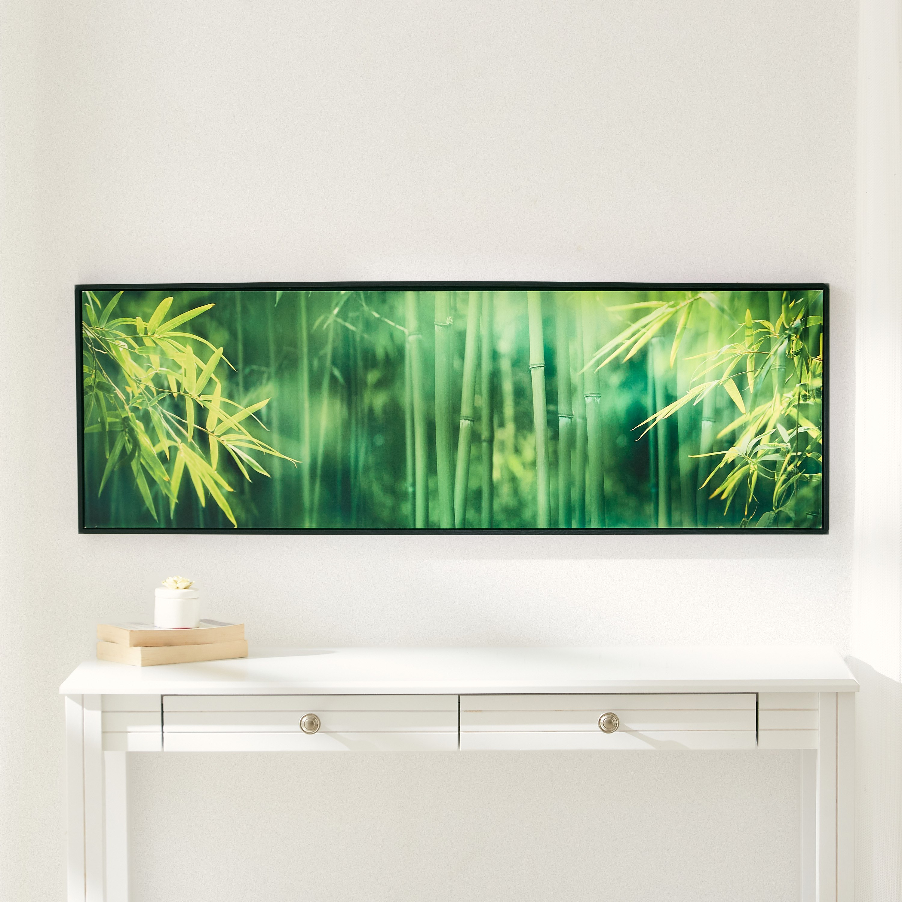 لوحة مؤطّرة لامعة بتصميم أشجار الخيزران من ليونور - 120x4x40 سم-PROMO_HB_AE_B1G1_250925-image-1