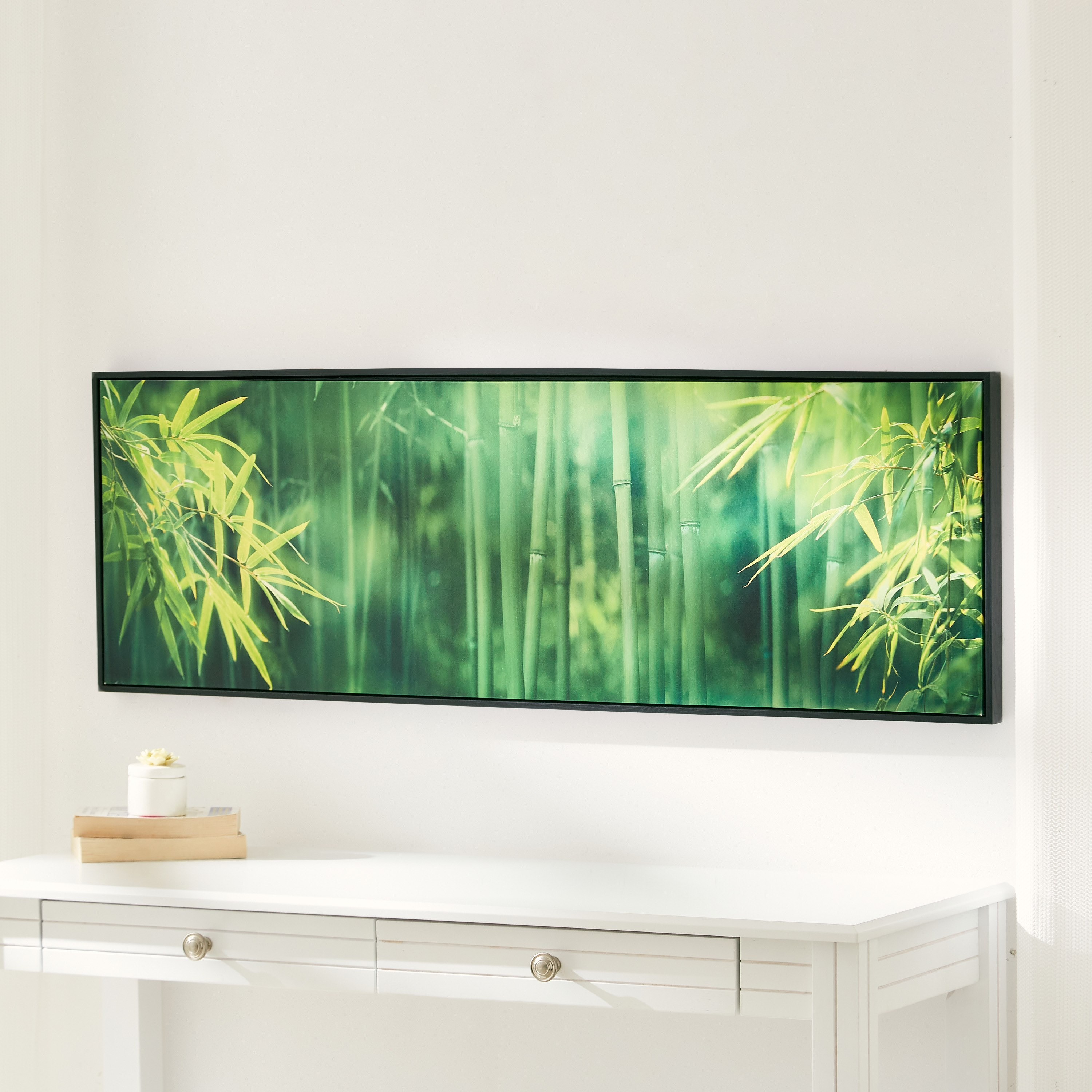 لوحة مؤطّرة لامعة بتصميم أشجار الخيزران من ليونور - 120x4x40 سم-PROMO_HB_AE_B1G1_250925-image-2