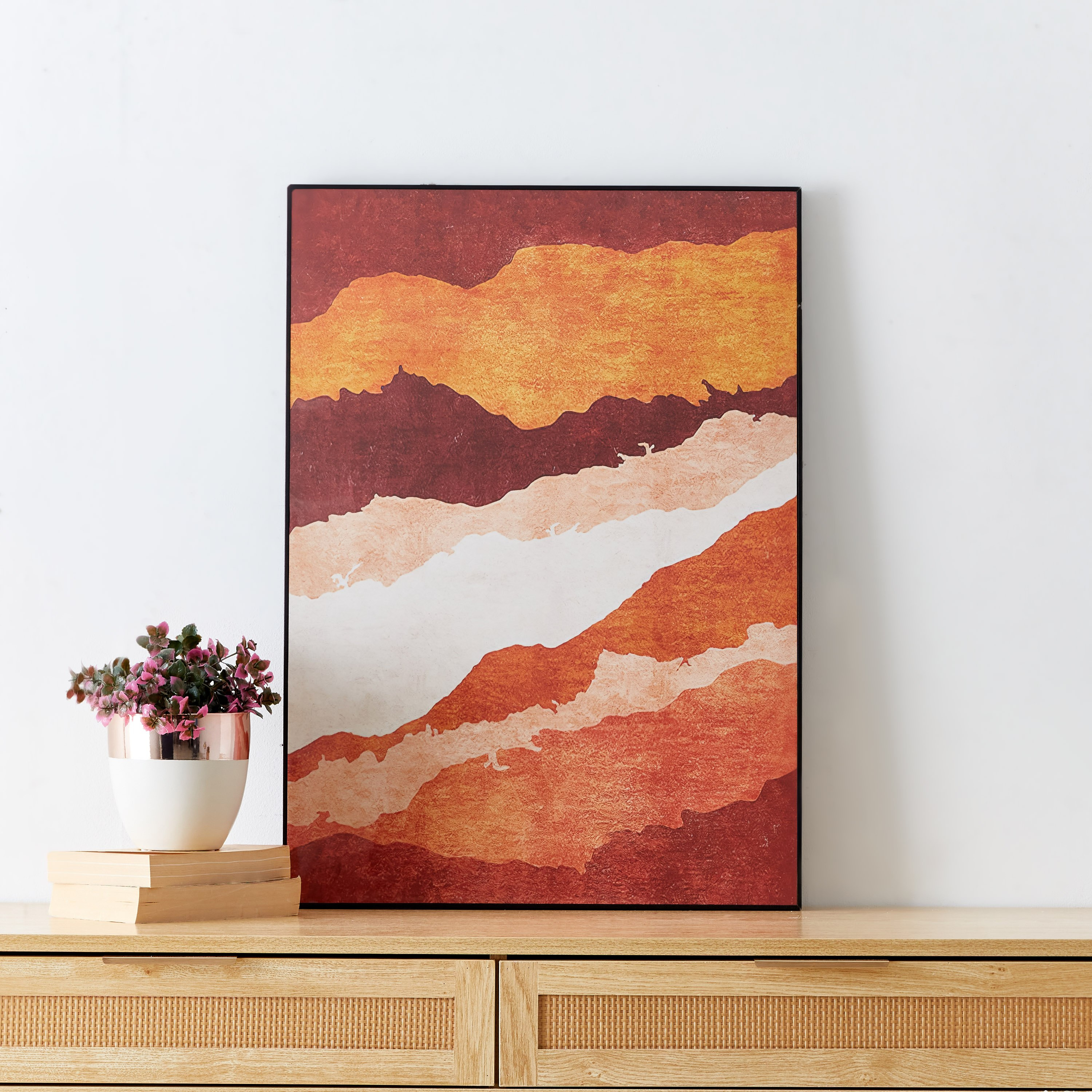 لوحة كانفاس مؤطّرة ولامعة بتصميم تجريدي من إيفورا - 50x3x70 سم-PROMO_HB_AE_B1G1_250925-image-1