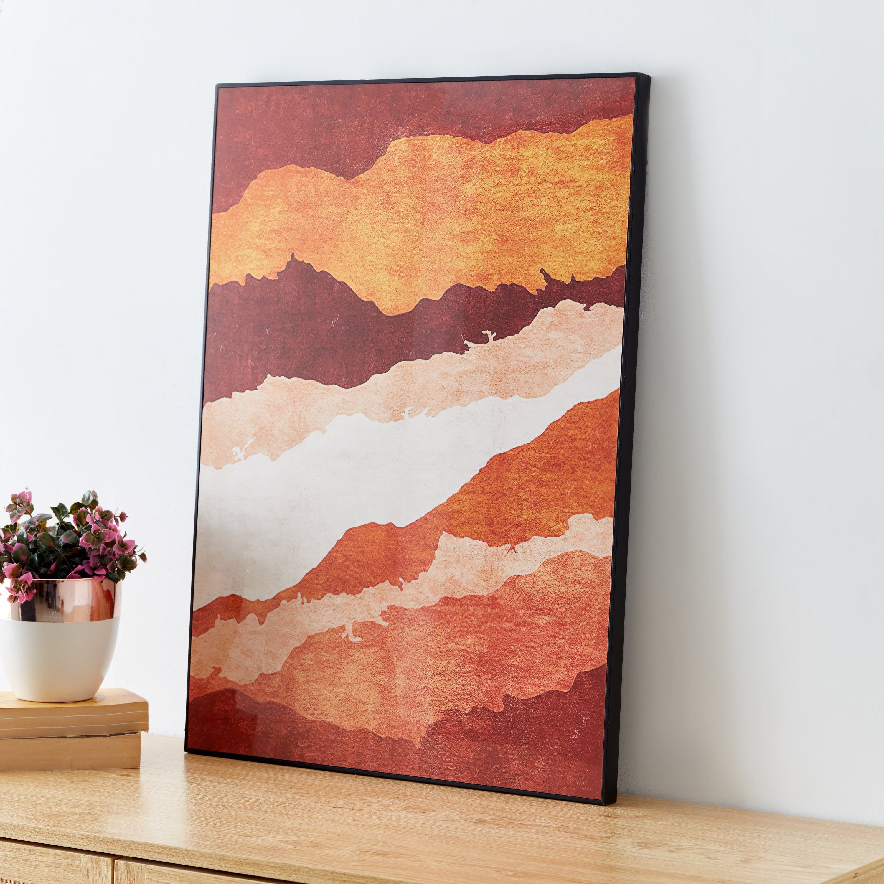 لوحة كانفاس مؤطّرة ولامعة بتصميم تجريدي من إيفورا - 50x3x70 سم-PROMO_HB_AE_B1G1_250925-image-2