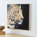 Evora Leopard Glossy Canvas Framed Picture - 60x3x60 cm-Framed Pictures-thumbnailMobile-1