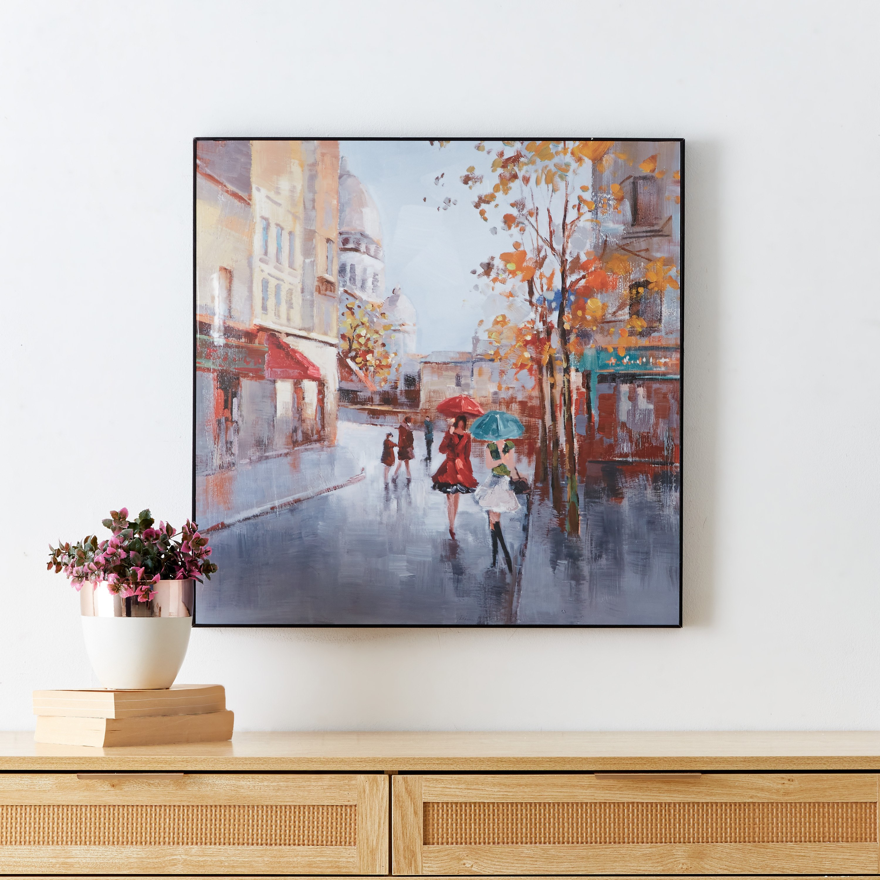 Evora Painted Street Glossy Framed Picture - 60x3x60 cm-PROMO_HB_AE_B1G1_250925-image-1