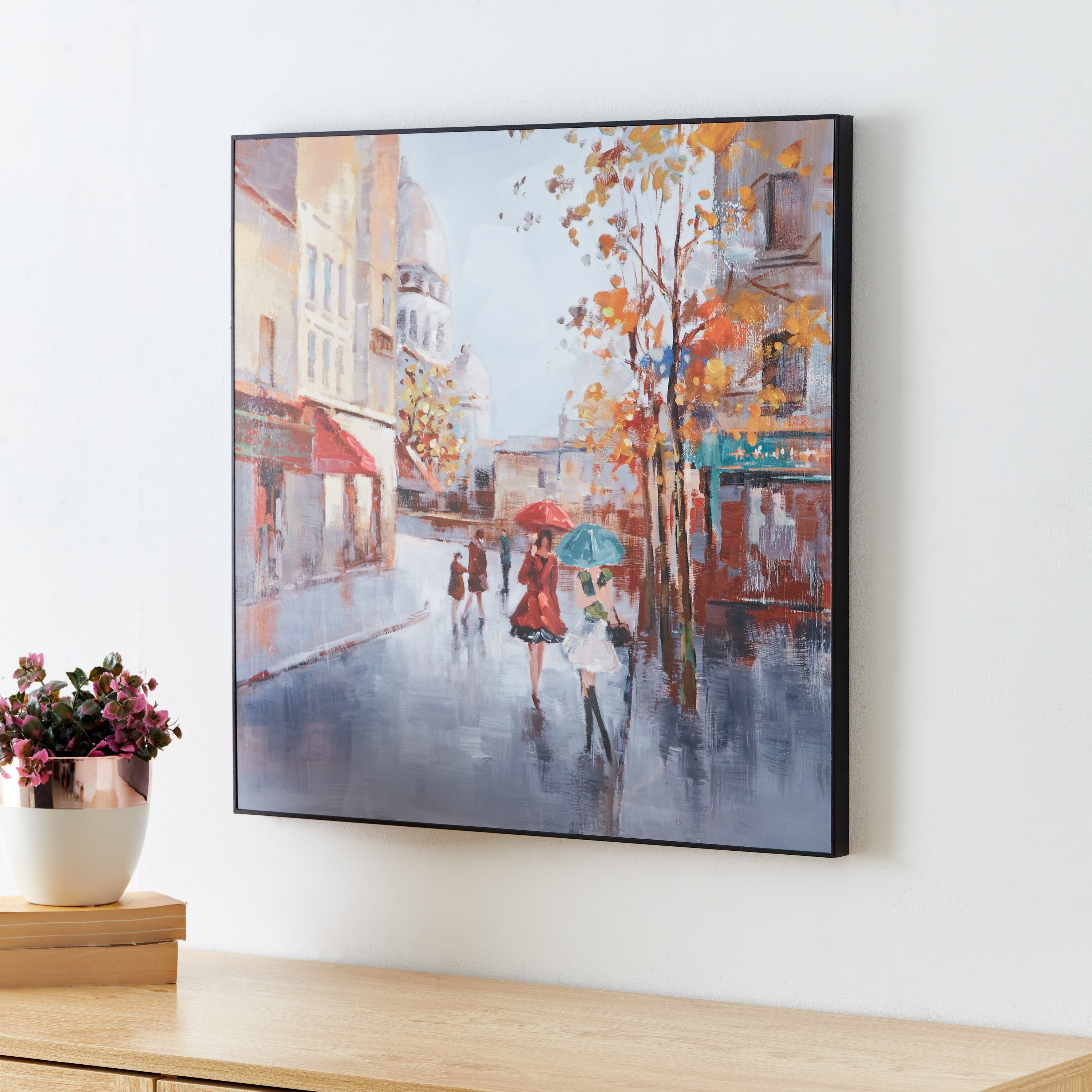 Evora Painted Street Glossy Framed Picture - 60x3x60 cm-PROMO_HB_AE_B1G1_250925-image-2