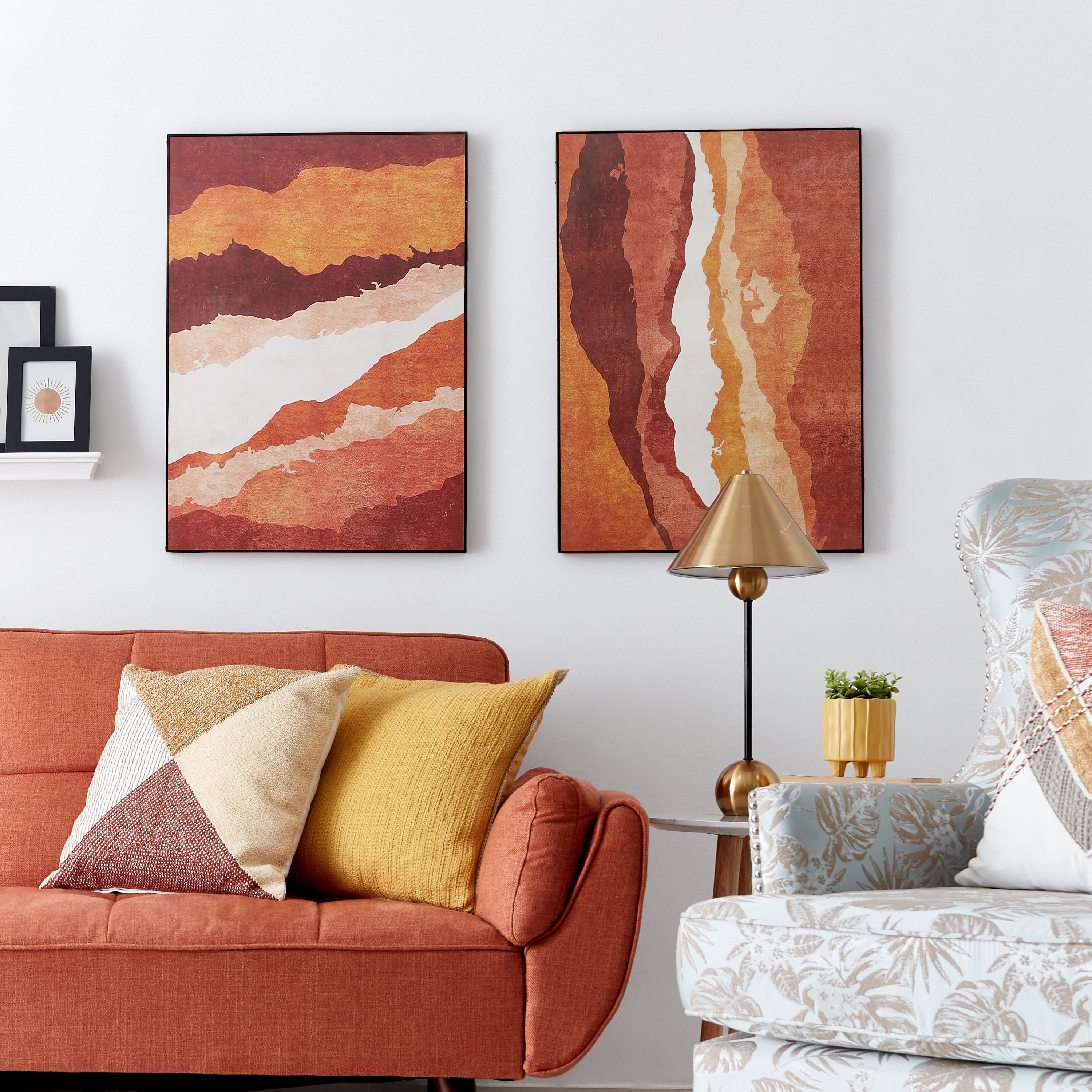 لوحة مؤطّرة مطلية ولامعة بتصميم تجريدي من إيفورا - 50x3x70 سم-PROMO_HB_AE_B1G1_250925-image-4