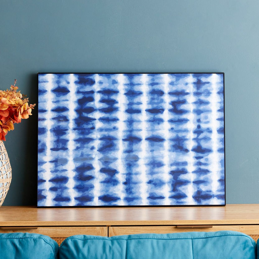 Shibori Glossy Tie and Dye Framed Picture - 70x3x50 cm-Framed Pictures-image-0