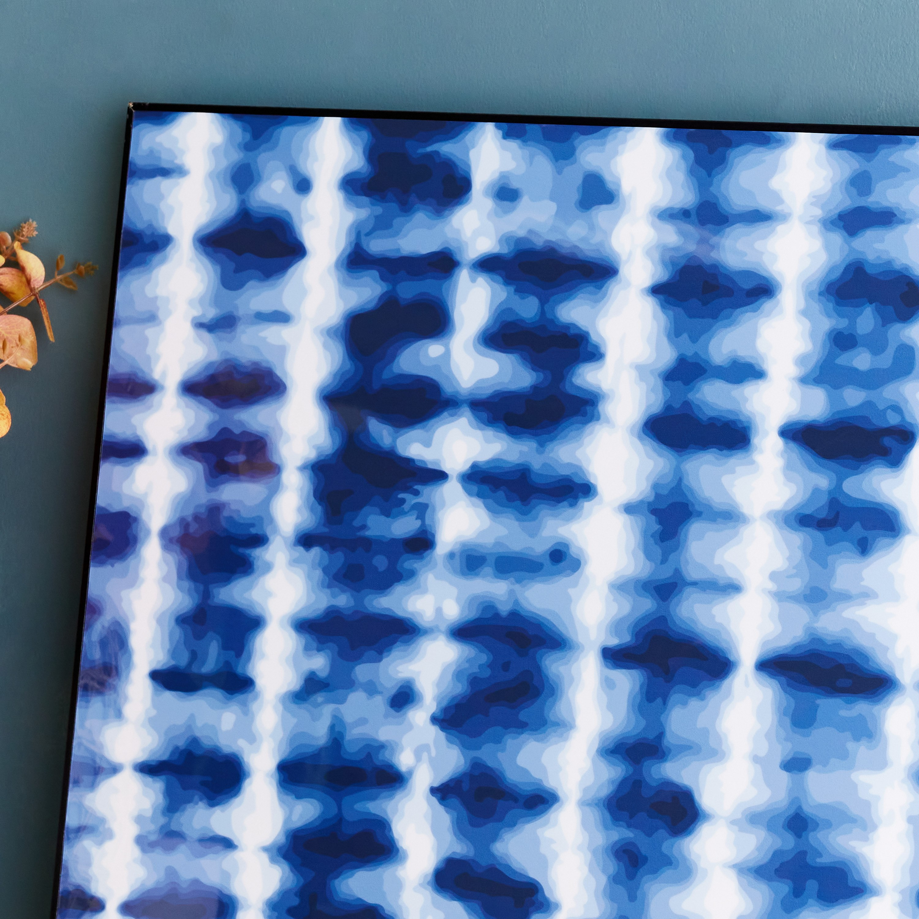 Shibori Glossy Tie and Dye Framed Picture - 70x3x50 cm-hbxhomeware-hbxdecorandfurnishings-image-2