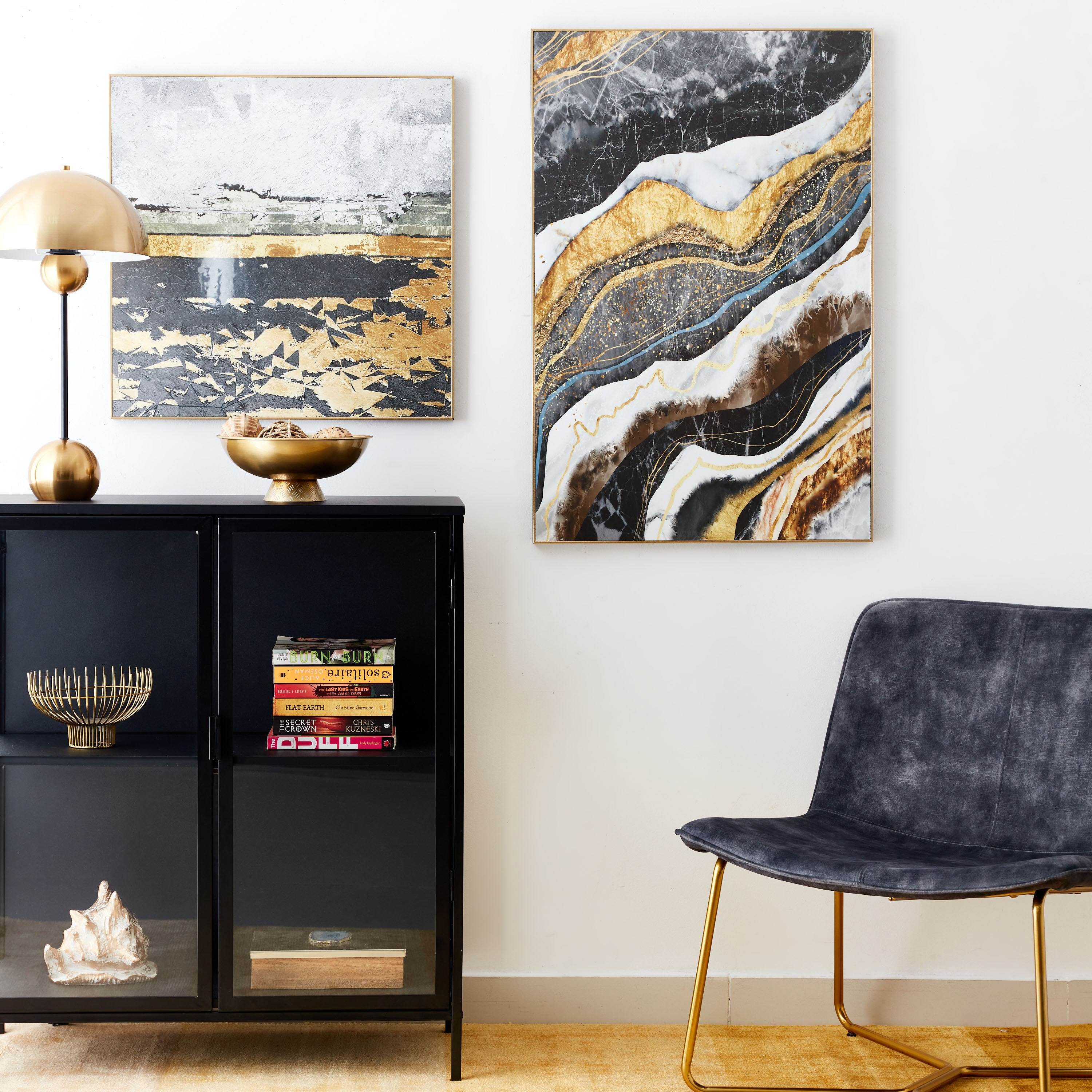 لوحة مؤطّرة لامعة بتصميم تجريدي من إيفورا - 60x3x60 سم-PROMO_HB_AE_B1G1_250925-image-4