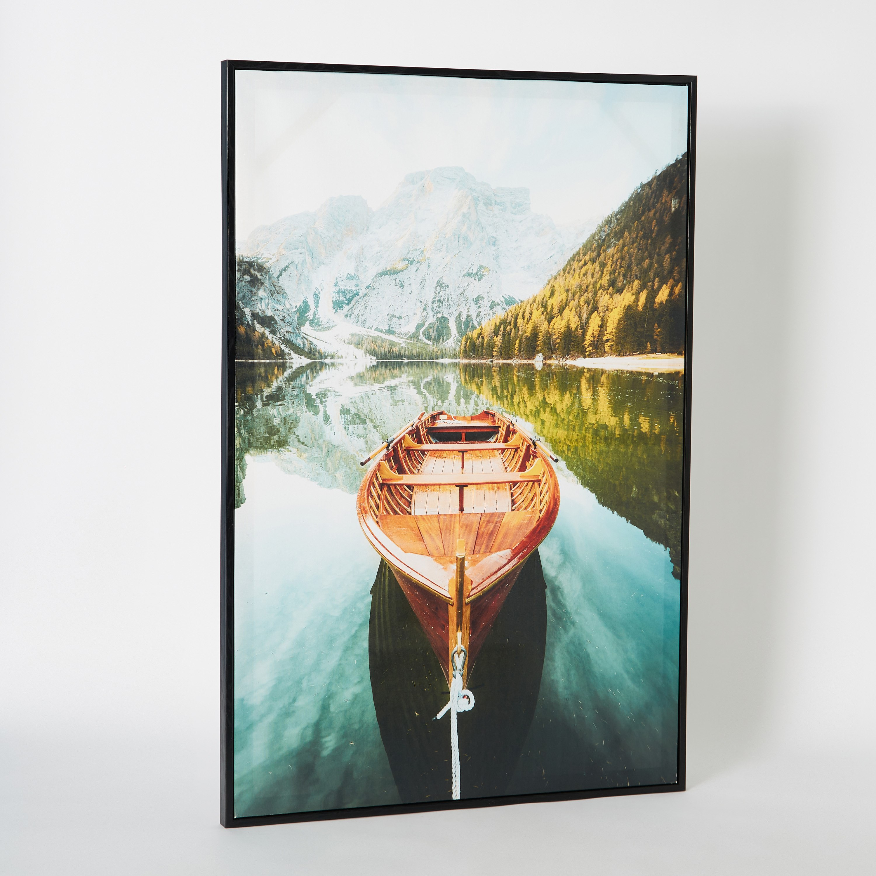 لوحة مؤطّرة لامعة بتصميم جسر البحيرة من إيفورا - 60x3x90 سم-hbxhomeware-hbxdecorandfurnishings-image-5