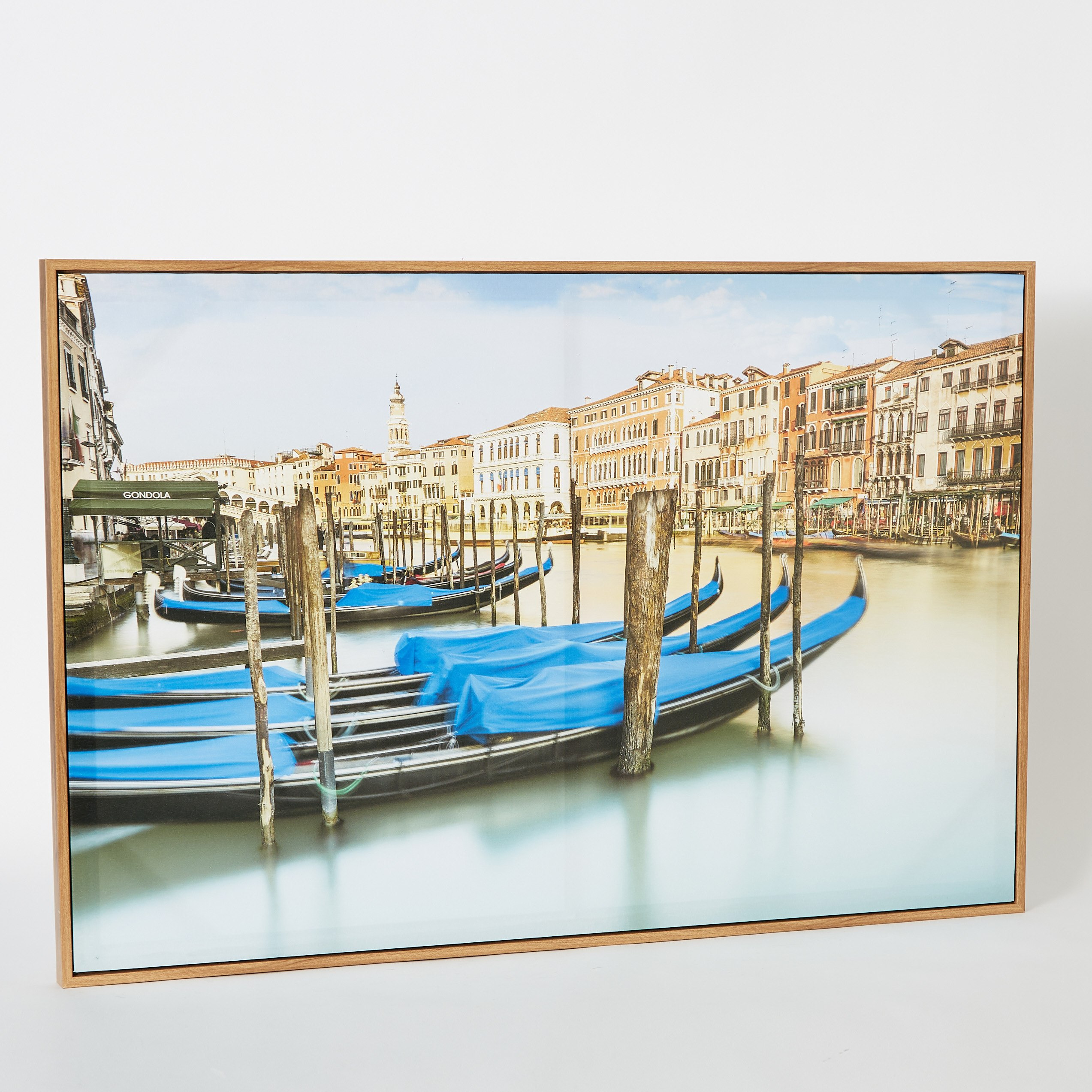 لوحة كانفاس مؤطّرة ولامعة بتصميم مدينة البندقية من إيفورا - 90x4x60 سم-hbxhomeware-hbxdecorandfurnishings-image-5