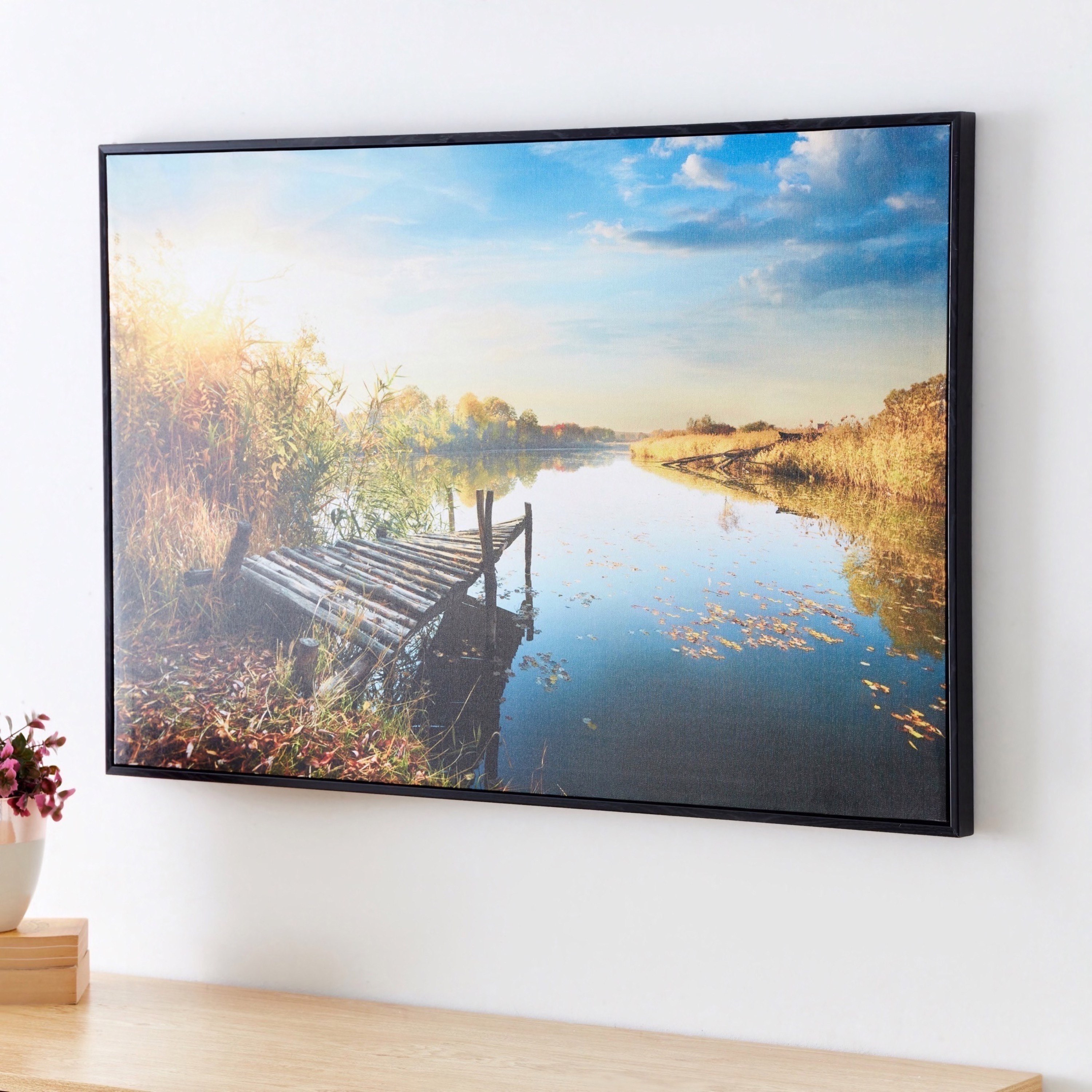 لوحة مؤطّرة كانفاس لامعة من إيفورا - 90x3x60 سم-hbxhomeware-hbxdecorandfurnishings-image-2