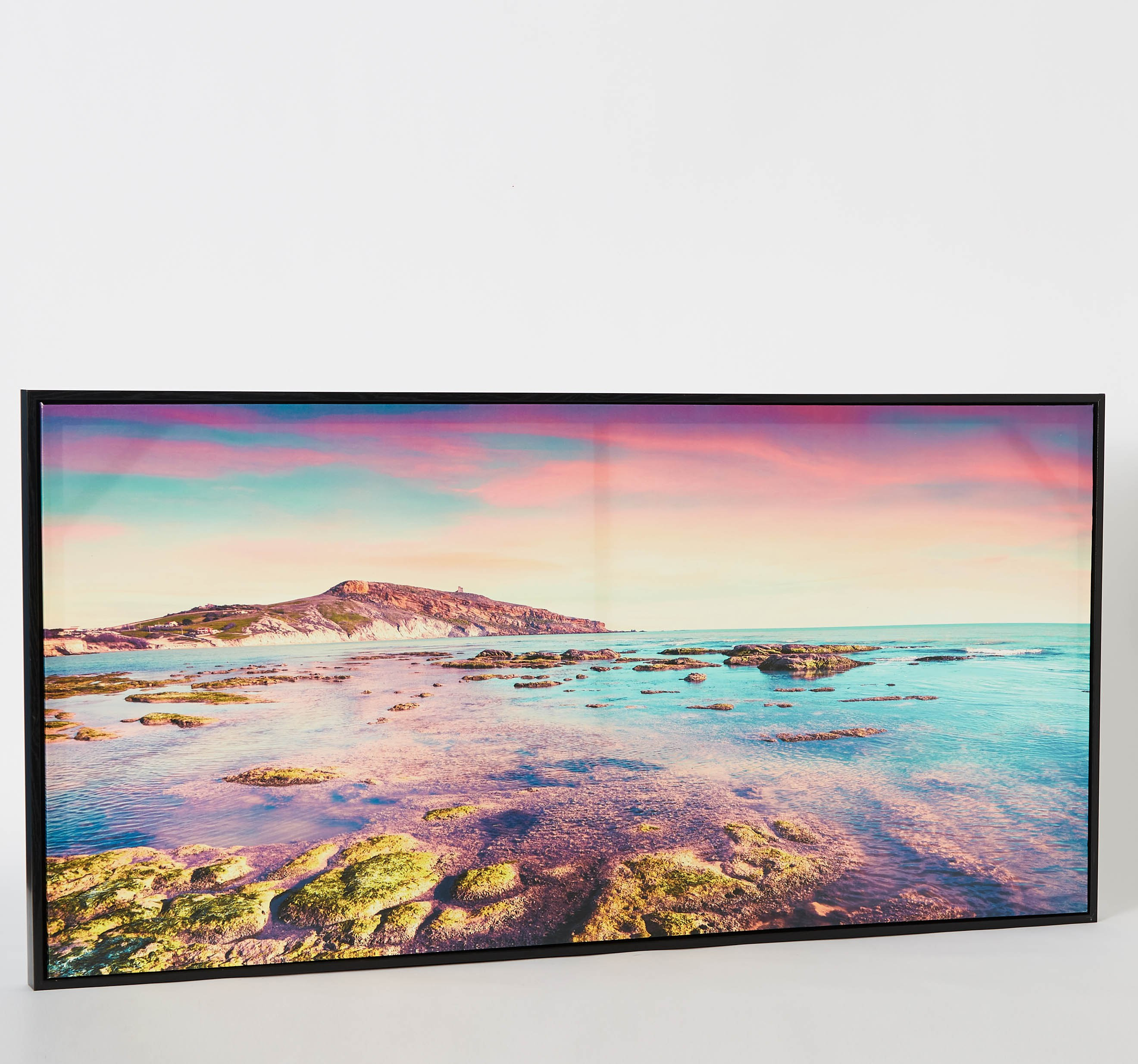 لوحة كانفاس لامعة مؤطرة بتصميم بحر وغروب شمس من إيفورا - 100x4x50 سم-hbxhomeware-hbxdecorandfurnishings-image-5