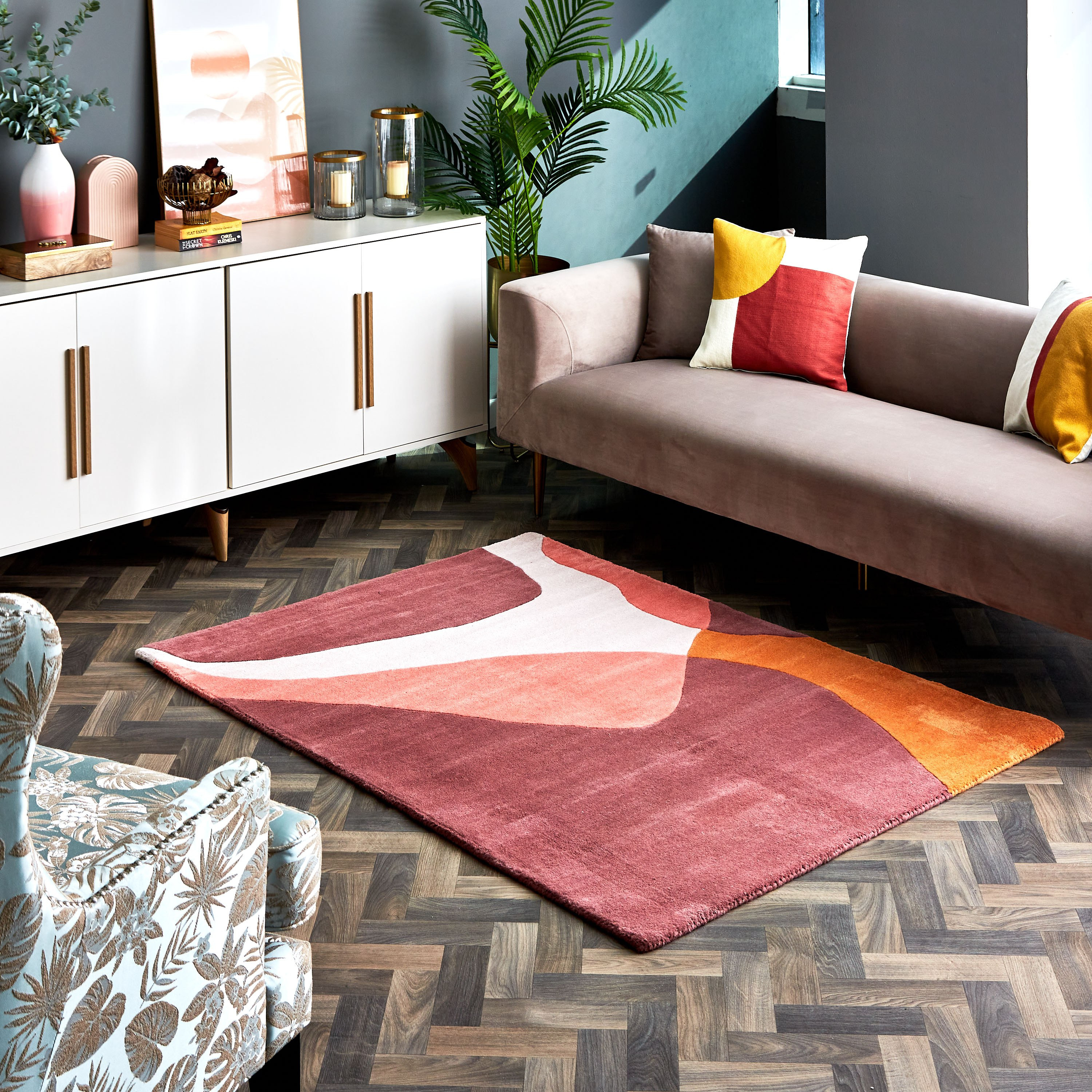 سجادة صوف معنقدة يدويًا من إيرلاين - 120x170 سم-hbxdecorandfurnishings-floorcoverings-rugs-image-5