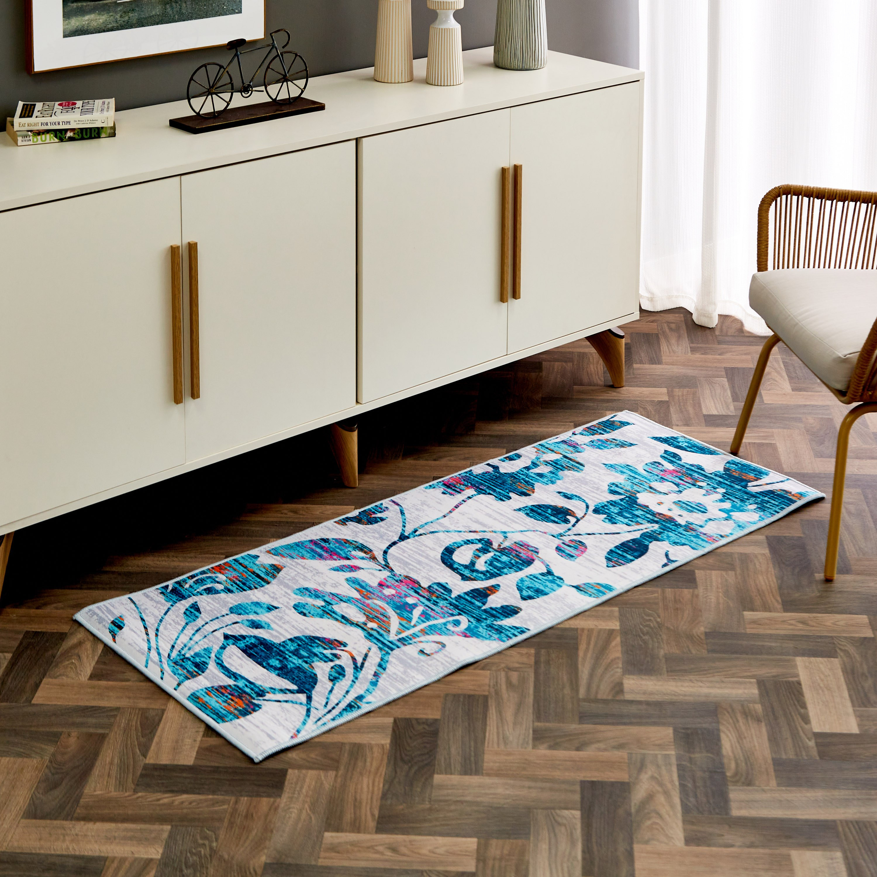 سجادة بطبعات أزهار من سوليداد بلسم - 60x150 سم-hbxdecorandfurnishings-floorcoverings-rugs-image-1