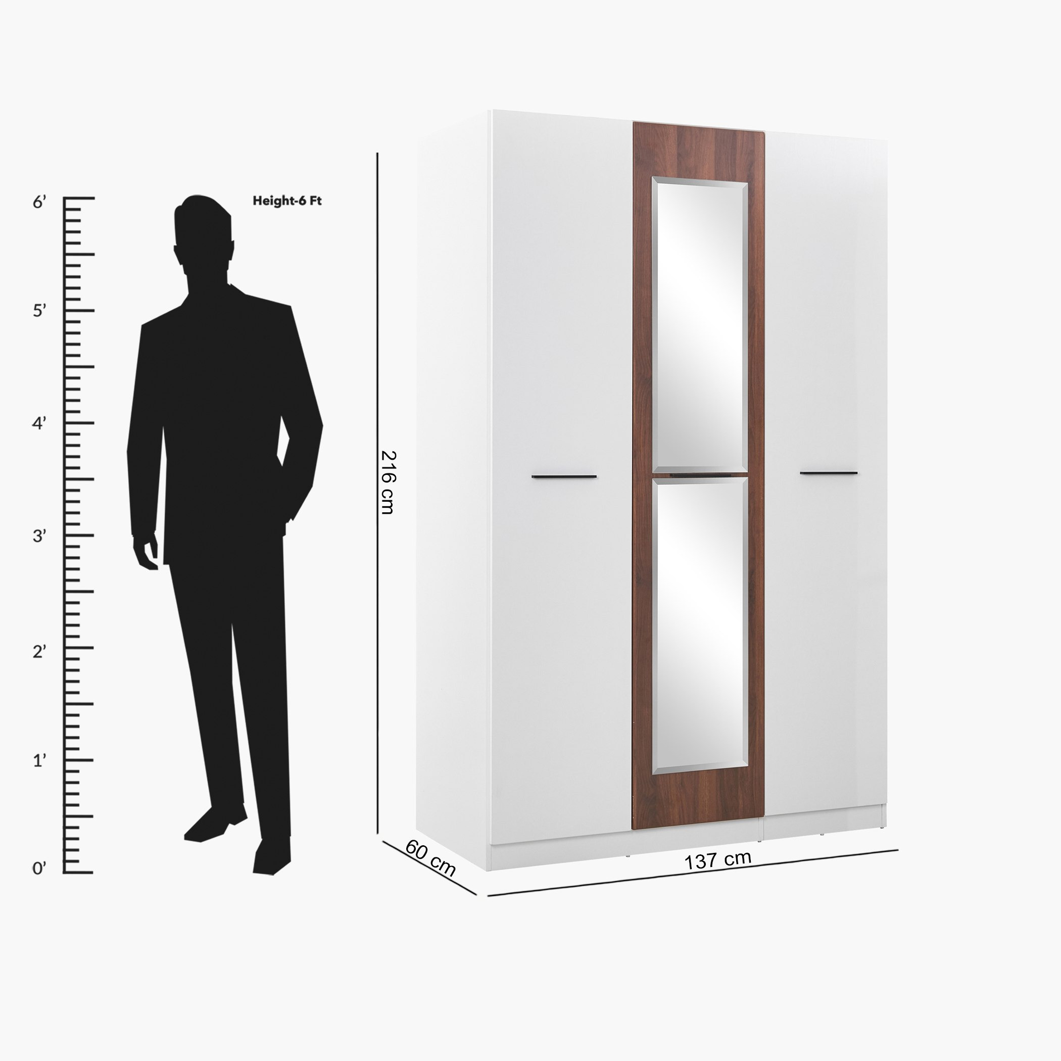 خزانة ملابس بـ 3 أبواب ومرآة من أنكونا-hbxfurniture-wardrobes-image-8