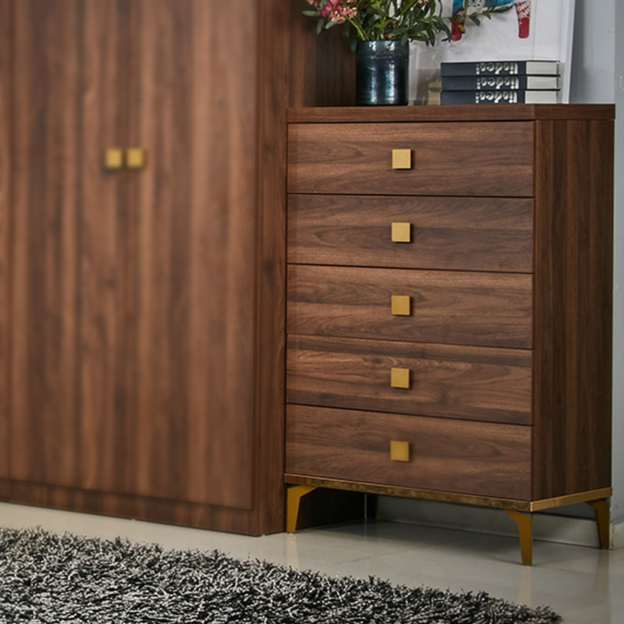 وحدة تخزين بـ5 أدراج من أكويلا-hbxfurniture-dressersandchests-chestofdrawers-image-1