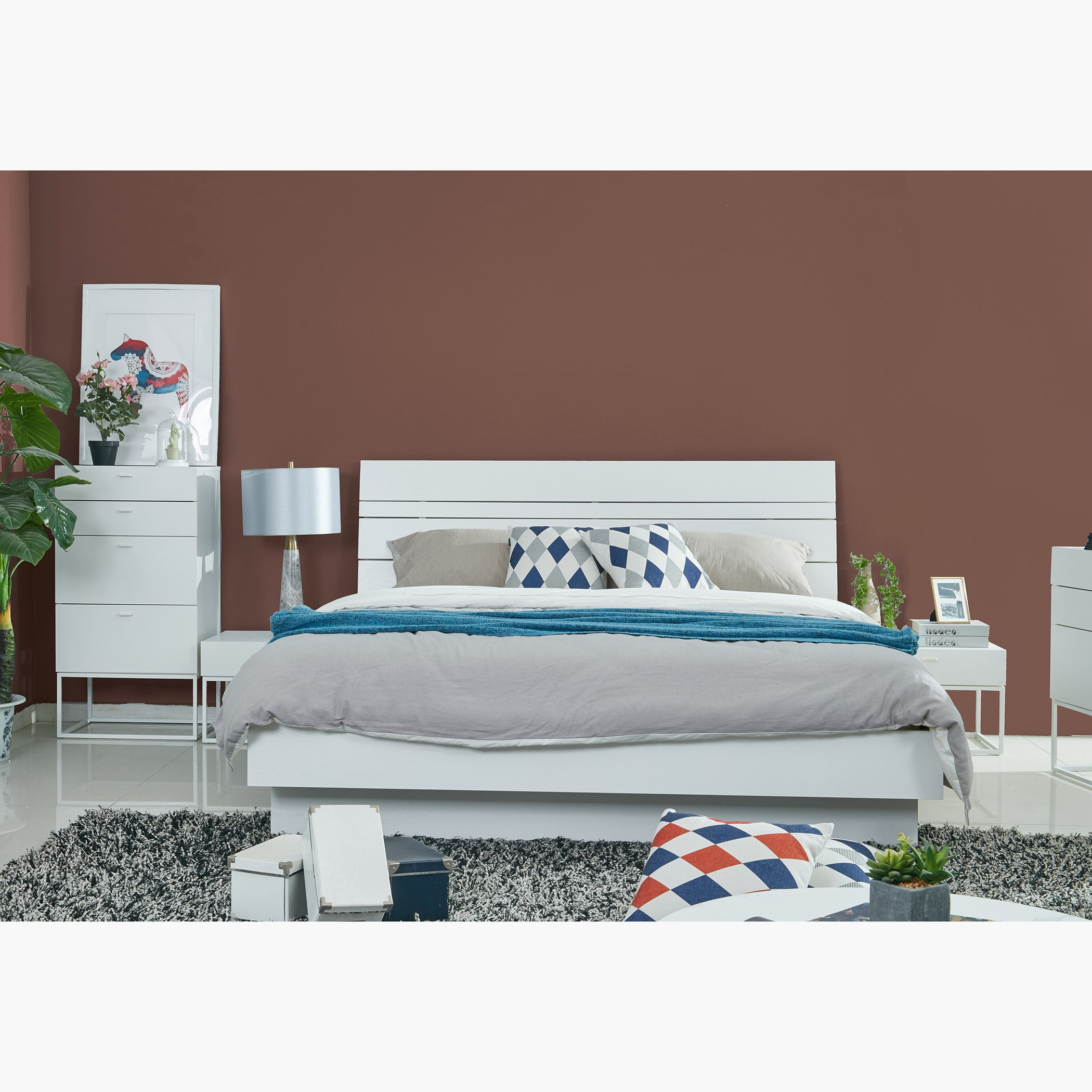 طقم غرفة نوم كينج 5 قطع من نورويتش - 180x200 سم-hbxbedroom-bedsandbedsets-bedroomsets-king-image-2