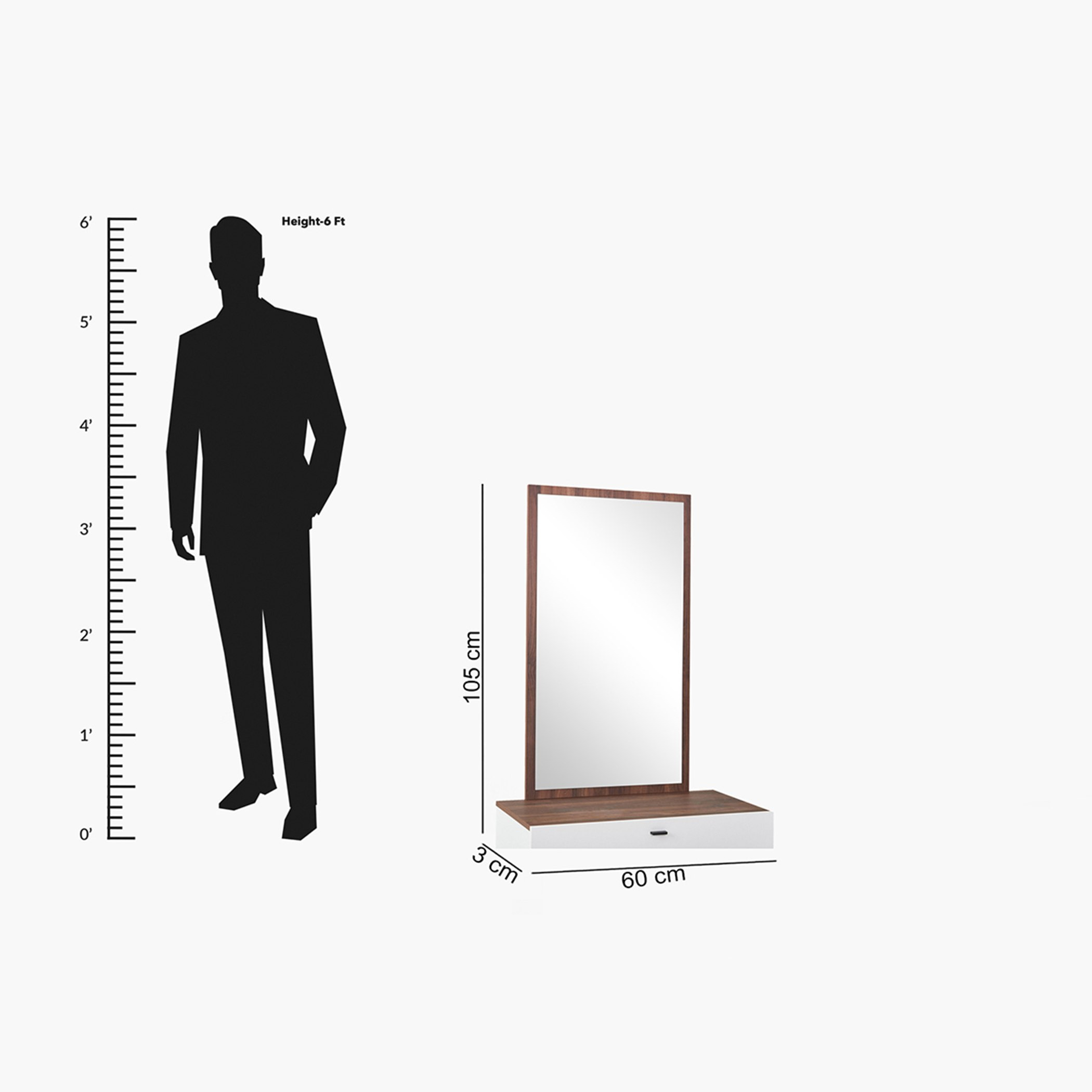 مرآة طاولة تزيين 3 أدراج من أنكونا-hbxfurniture-kidsroom-kidsdressersandmirrors-image-5