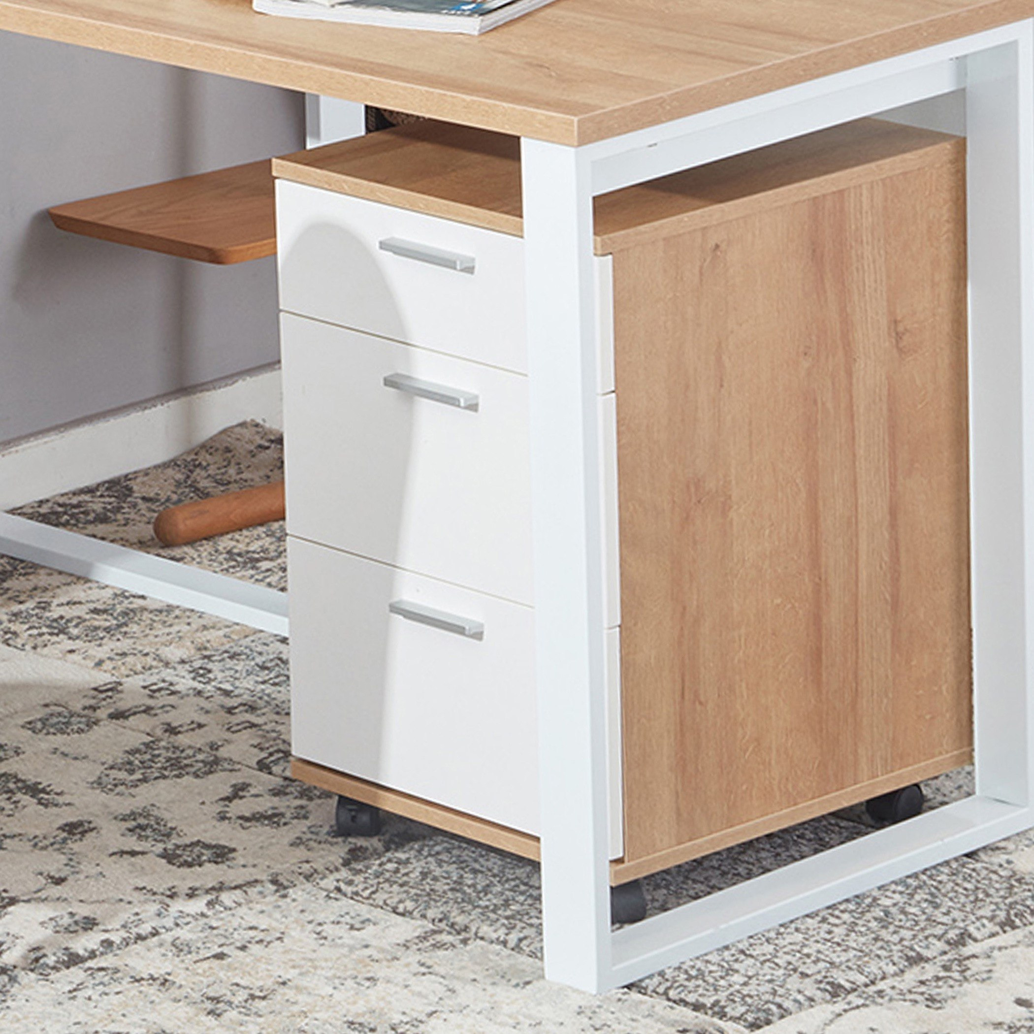 خزانة ملفات 3 أدراج من برلين-hbxfurniture-office-desks-image-1