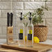 Essential 2-Piece Oil and Vinegar Bottle Set with Stand-Condiment Holders-thumbnailMobile-2