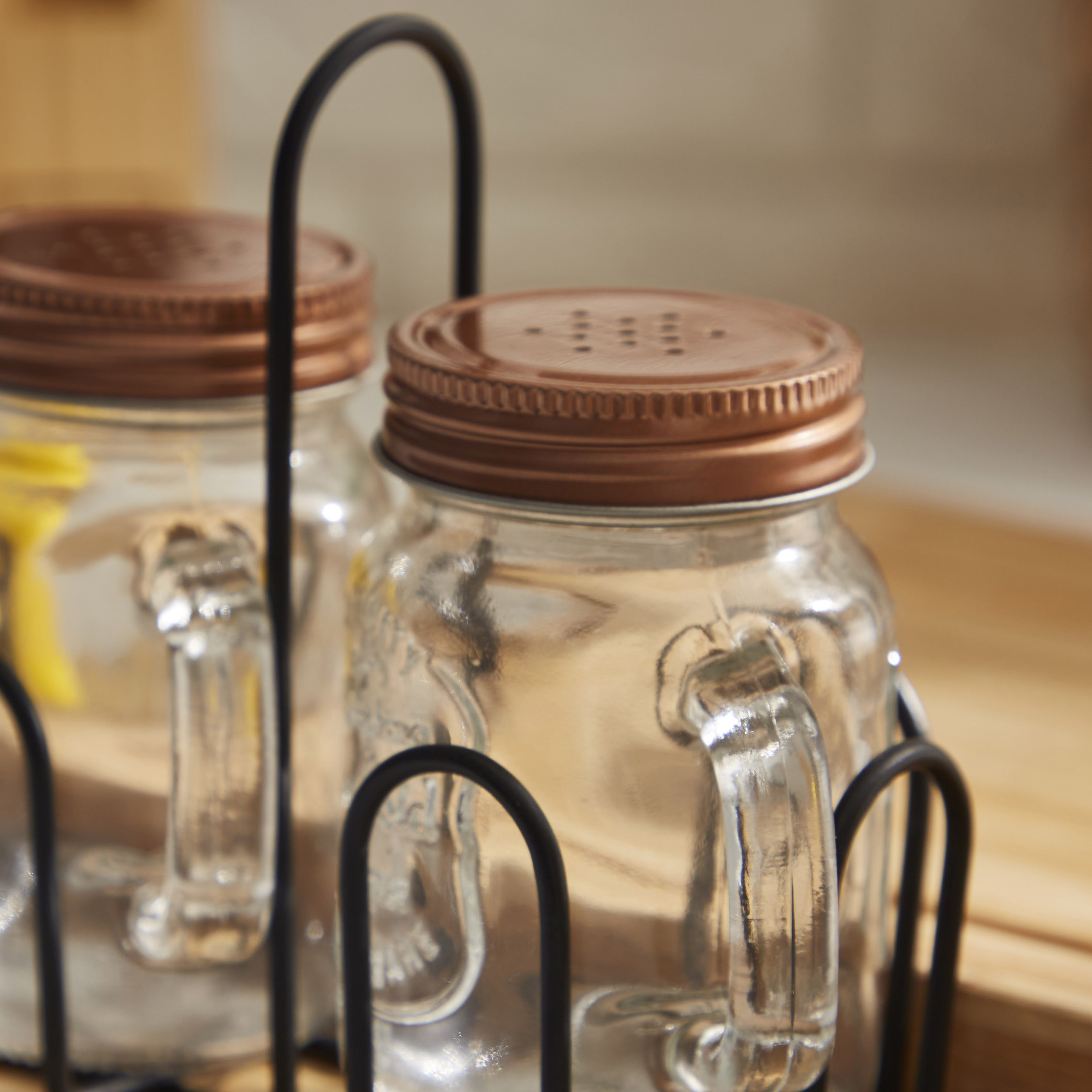 طقم جرة ماسون زجاج قطعتين مع حامل من إيسينشيال-hbxhomeware-hbxkitchen-image-3