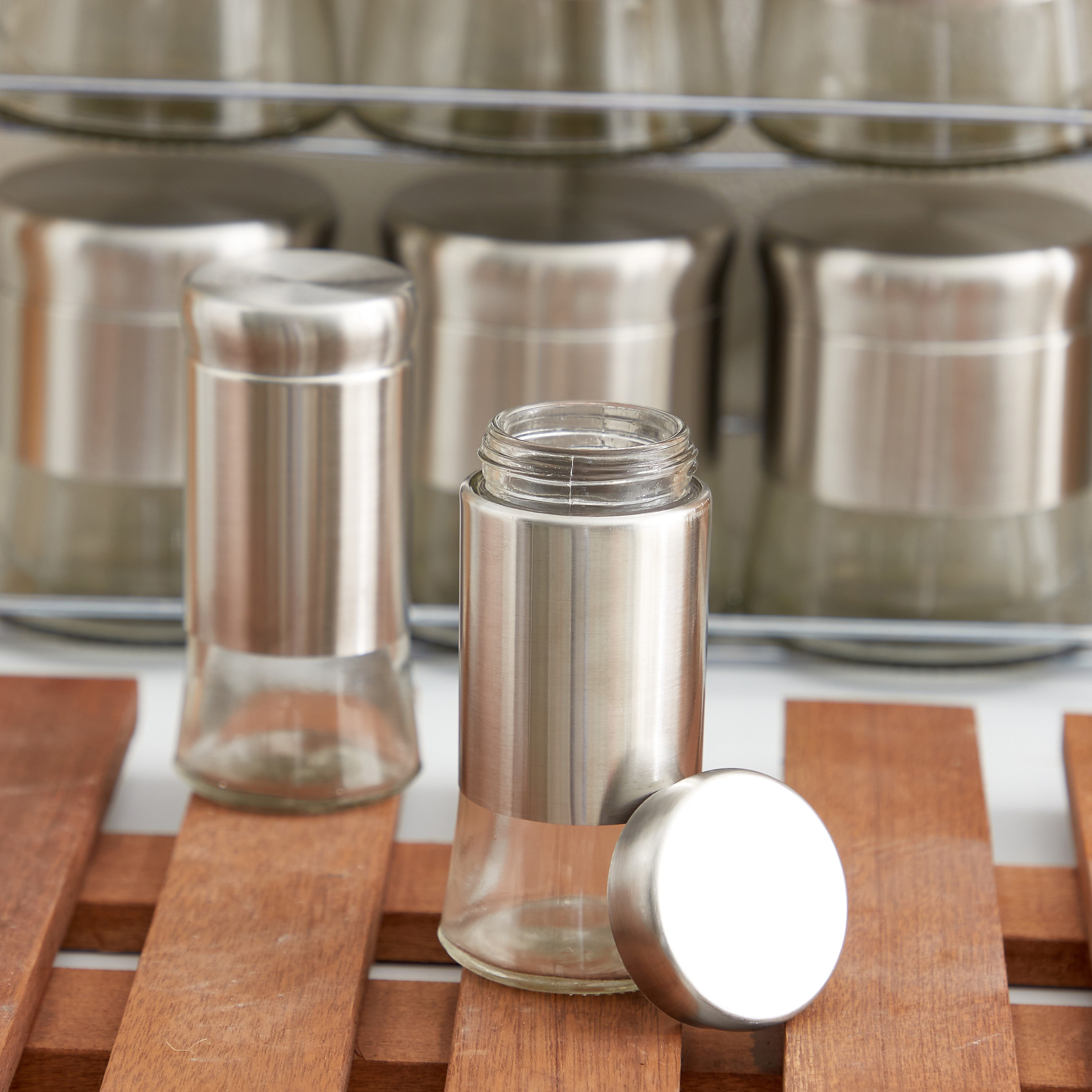 طقم توابل زجاج 11 قطعة مع حامل من إيسينشيال-hbxhomeware-hbxkitchen-image-2