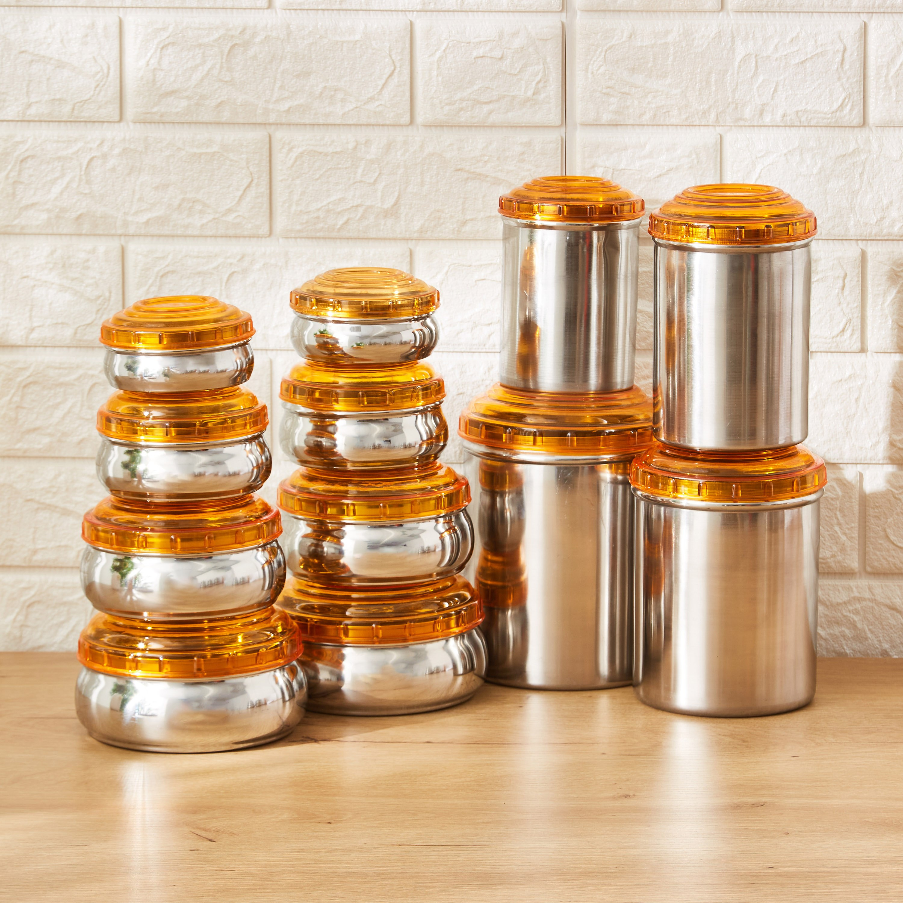 Premia 43-Piece Stainless Steel Food Storage Set-hbxhomeware-hbxkitchen-image-2