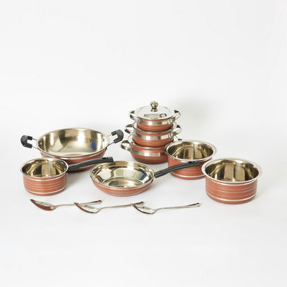 Premia 14-Piece Stainless Steel Cookware Set
