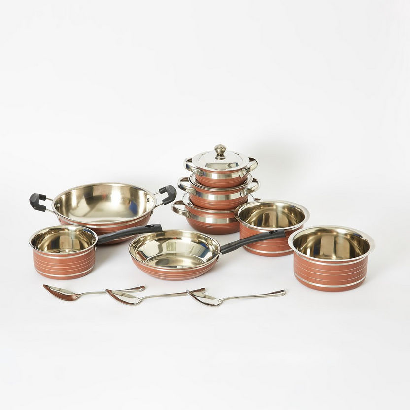 Premia 14-Piece Stainless Steel Cookware Set-Cookware-image-6