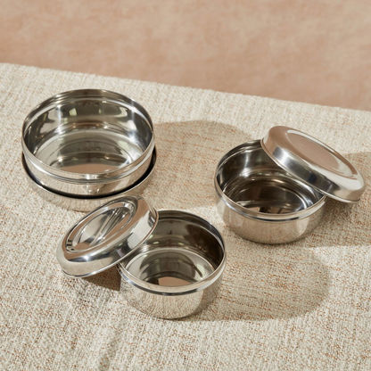Premia 3-Piece Stainless Steel Food Container Set