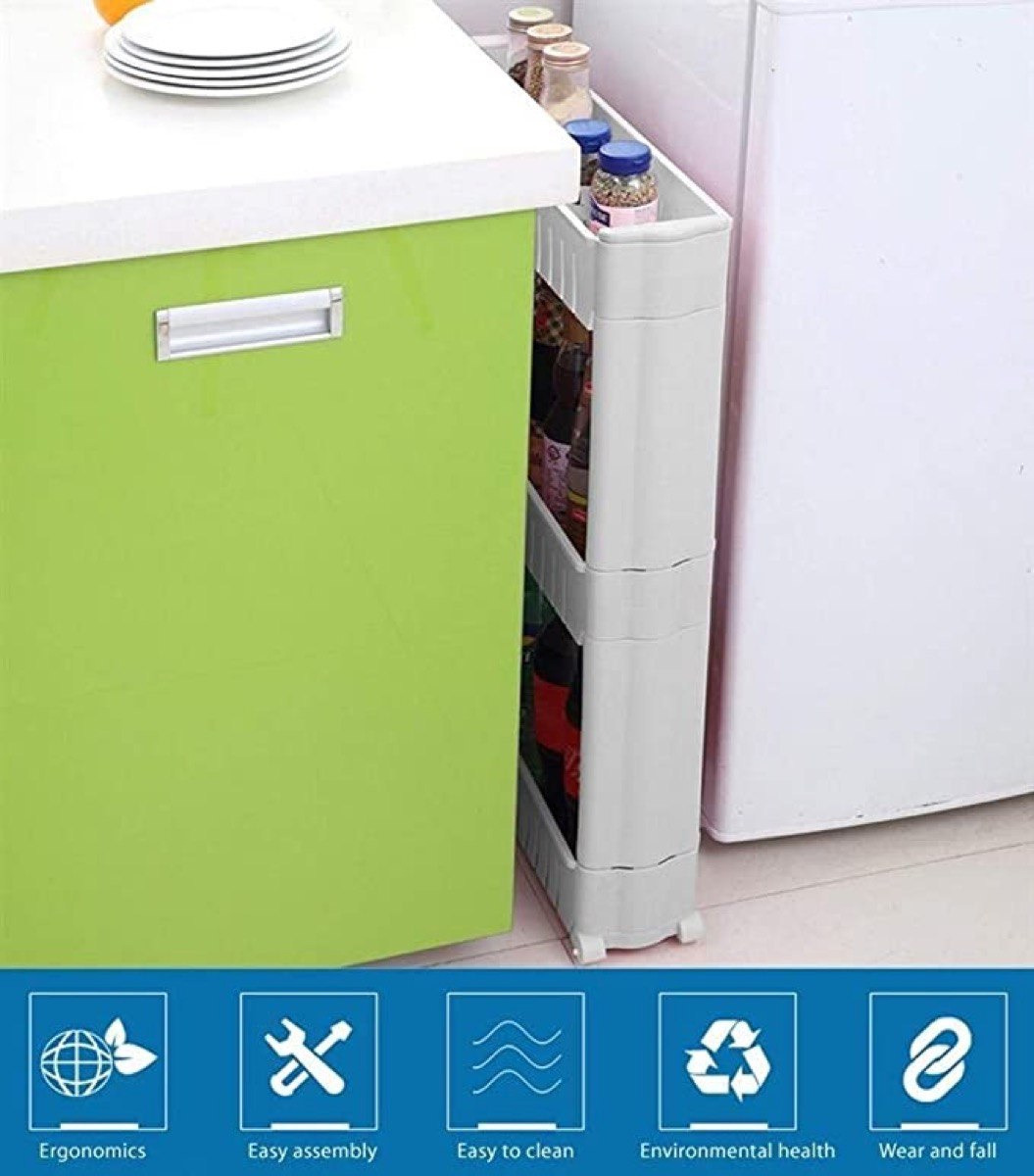 رف رفيع متعدد الاستخدامات بعجلات و3 طوابق من إيليت - 54x13x71 سم-hbxhomeware-hbxkitchen-image-7