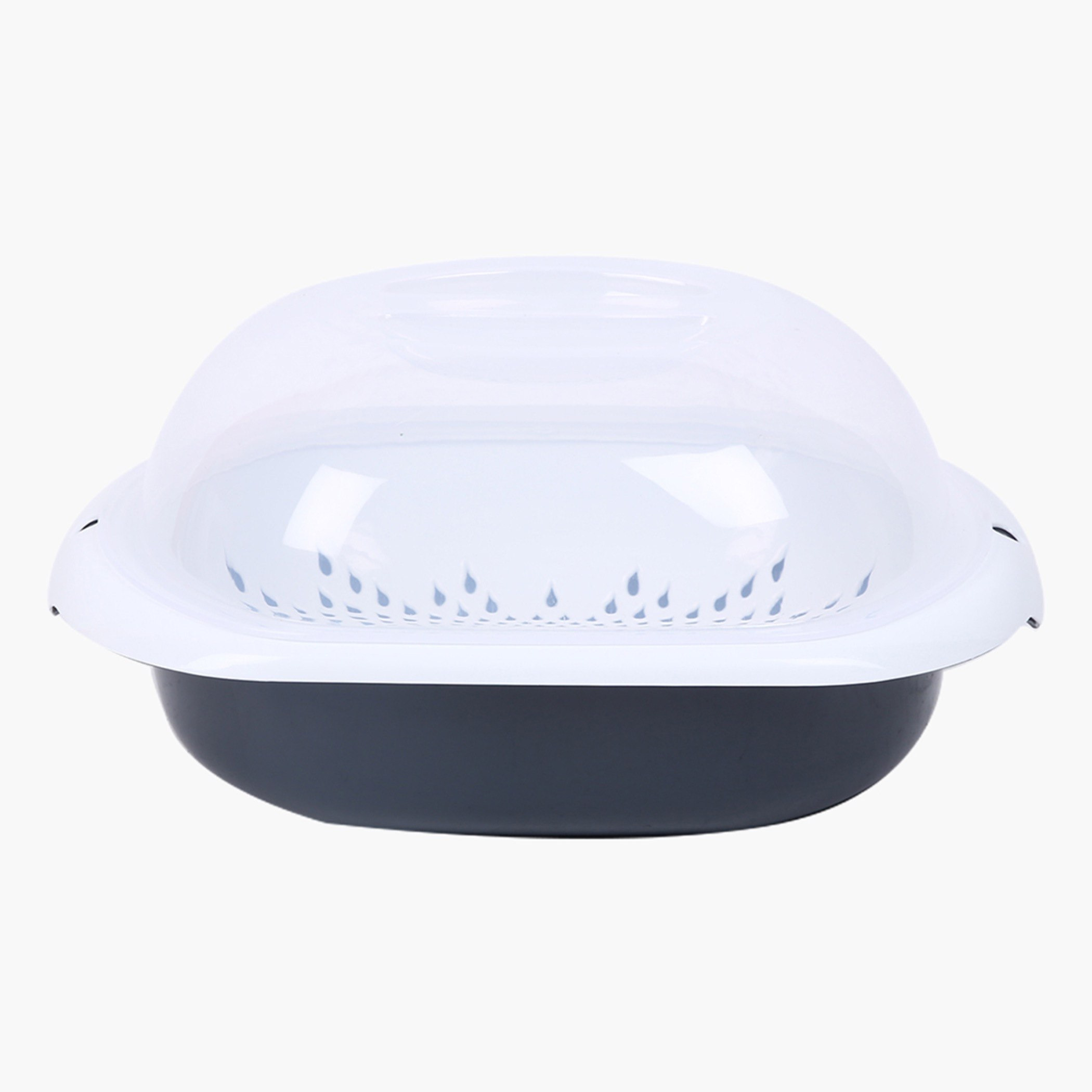 سلة صحية بطابقين وغطاء من إيليت- 32x23x12 سم-hbxkitchen-kitchenware-foodpreparation-image-1