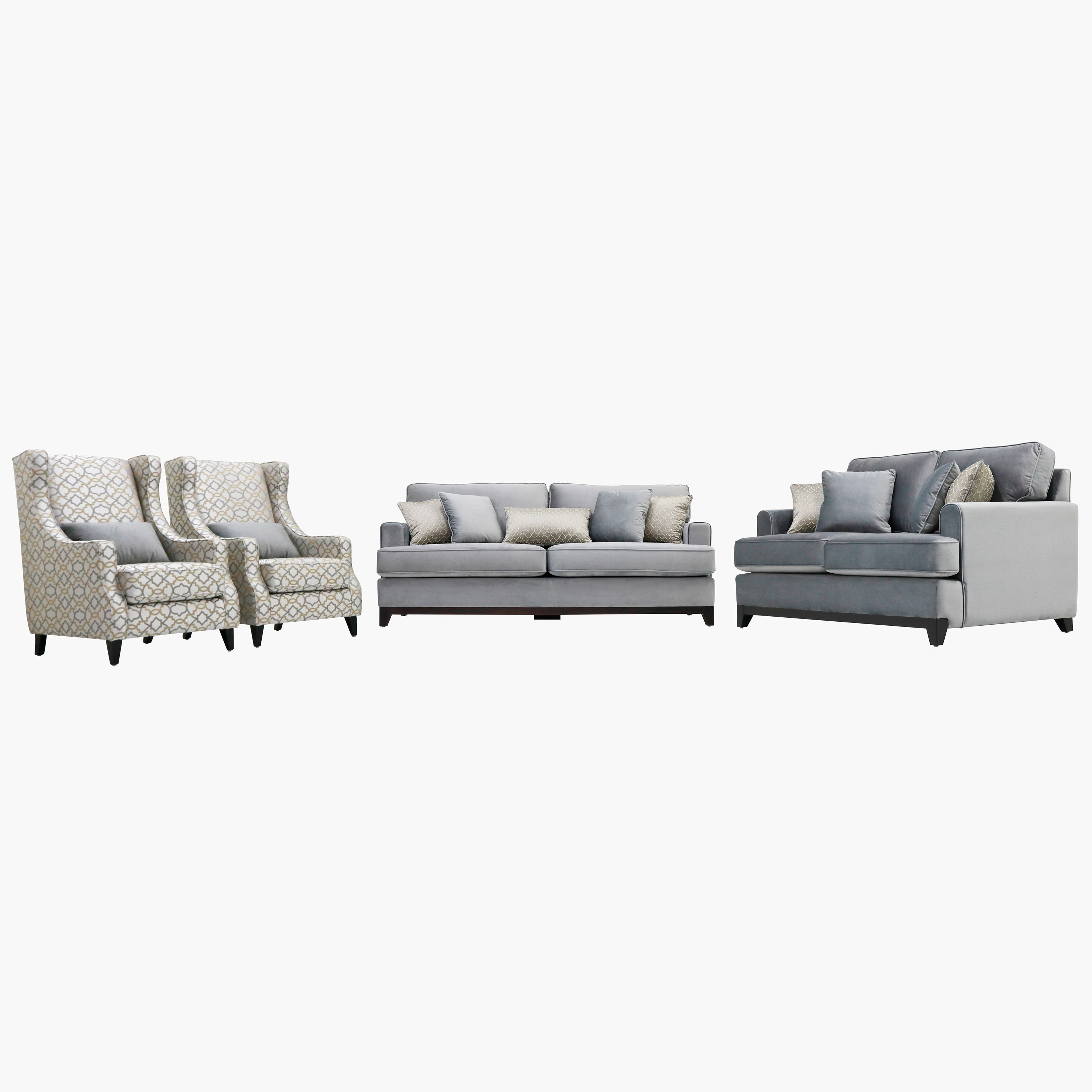 طقم كنب مخملي 3+2+1+1 مقاعد مع 11 وسادة من هاورا-hbxlivingroom-sofasandarmchairs-sofas-image-1