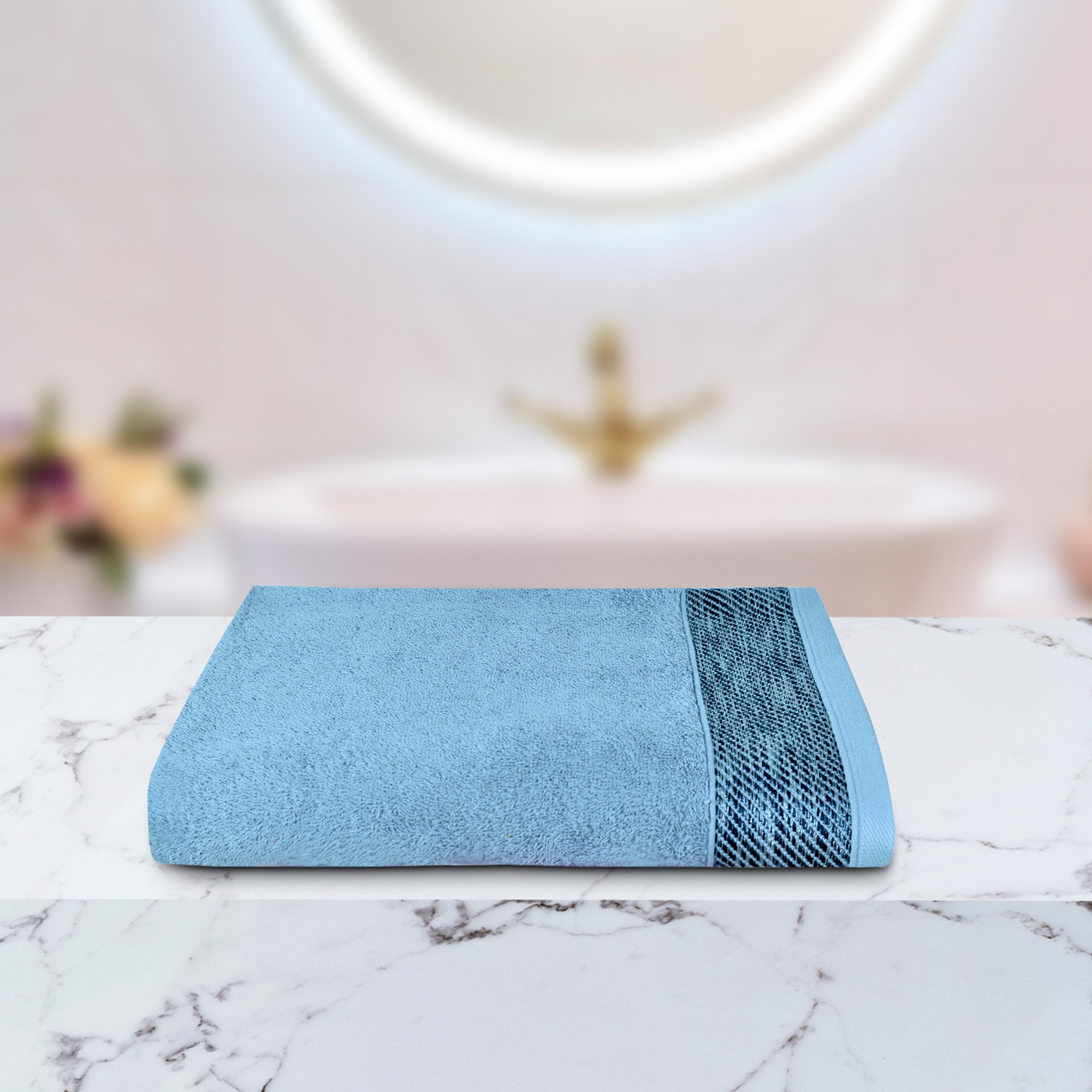 منشفة حمّام قطن من ليلى - 70x140 سم-hbxbathroom-bathroomtextiles-image-1