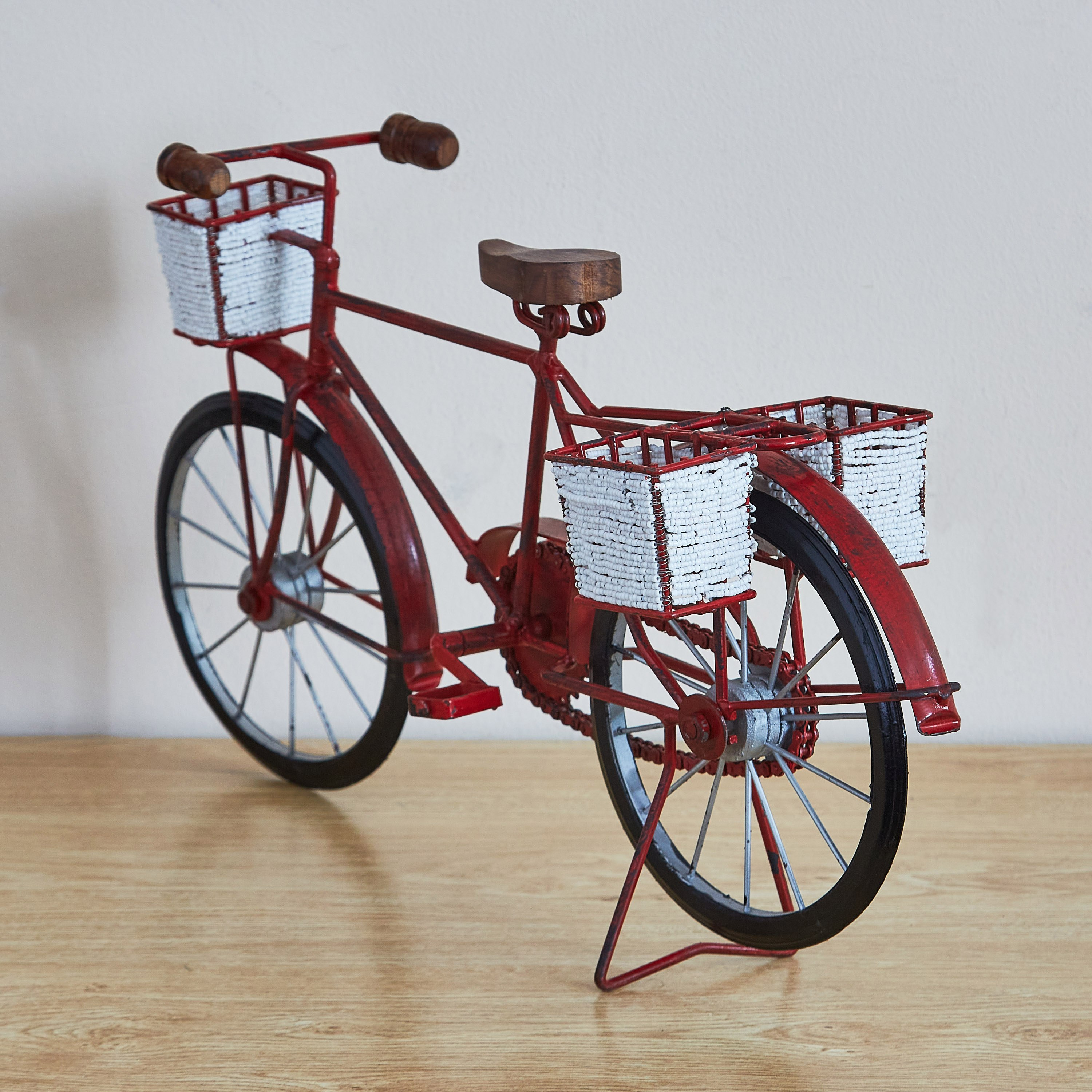 Indie Vibe Metal Cycle with Basket - 48.26x12.7x27.94 cm-hbxhomeware-homedecor-figurinesandornaments-image-2