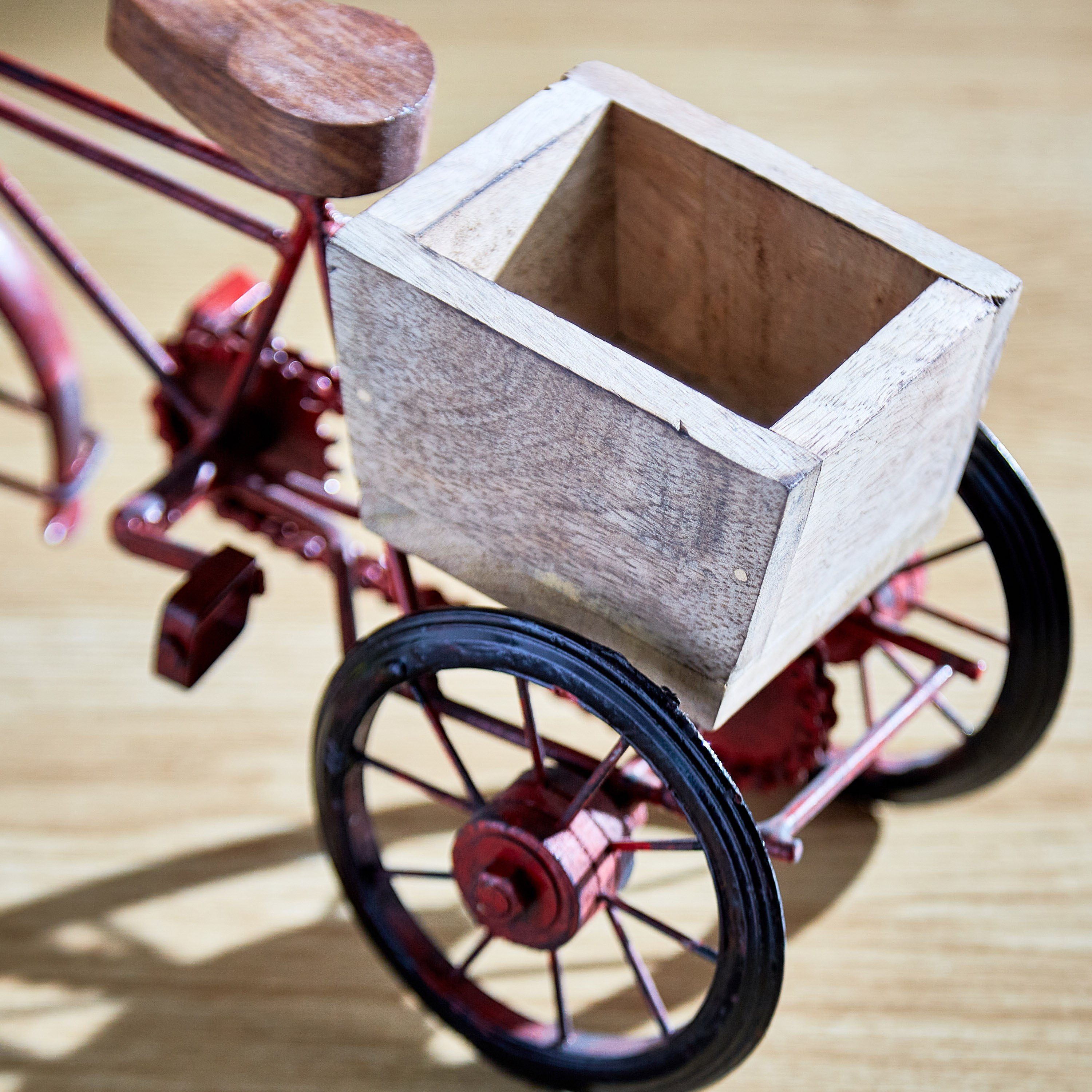 Indie Vibe Metal Rickshaw Accent - 33x15.8x20.9 cm-hbxhomeware-homedecor-figurinesandornaments-image-3