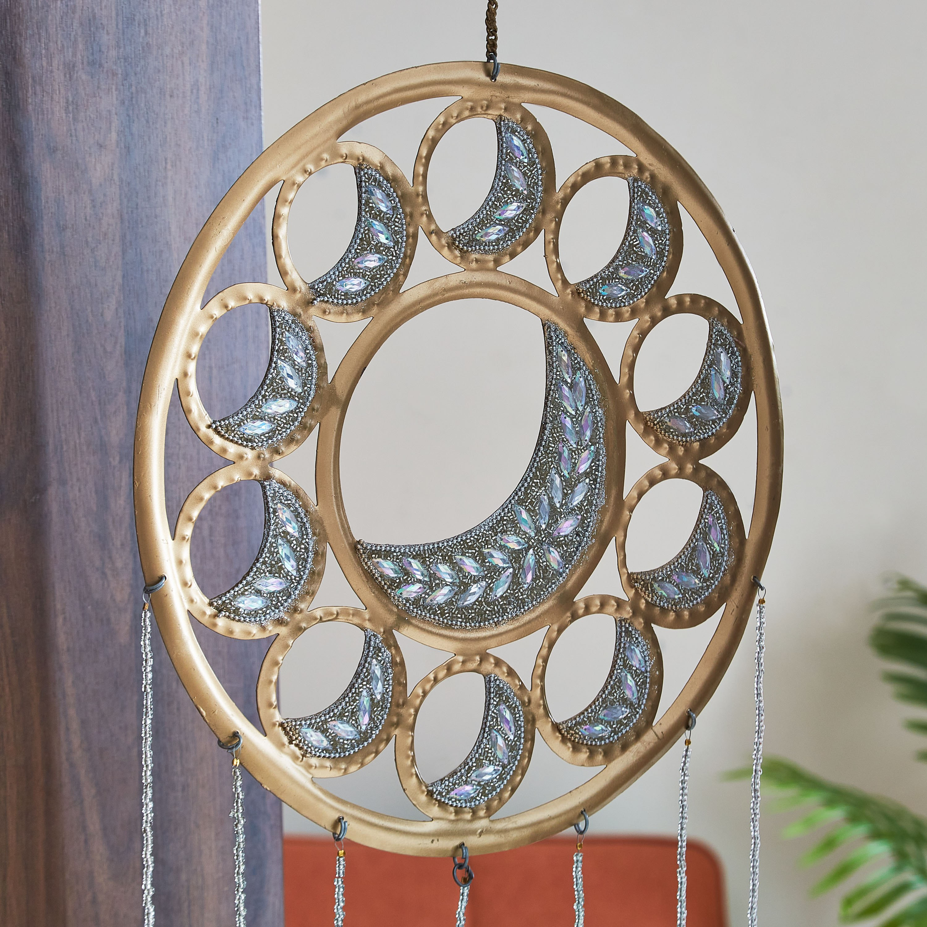 قطعة ديكور معدنية على شكل قمر من زهارا - 35.56x2.54x88.9 سم-hbxhomeware-homedecor-figurinesandornaments-image-2