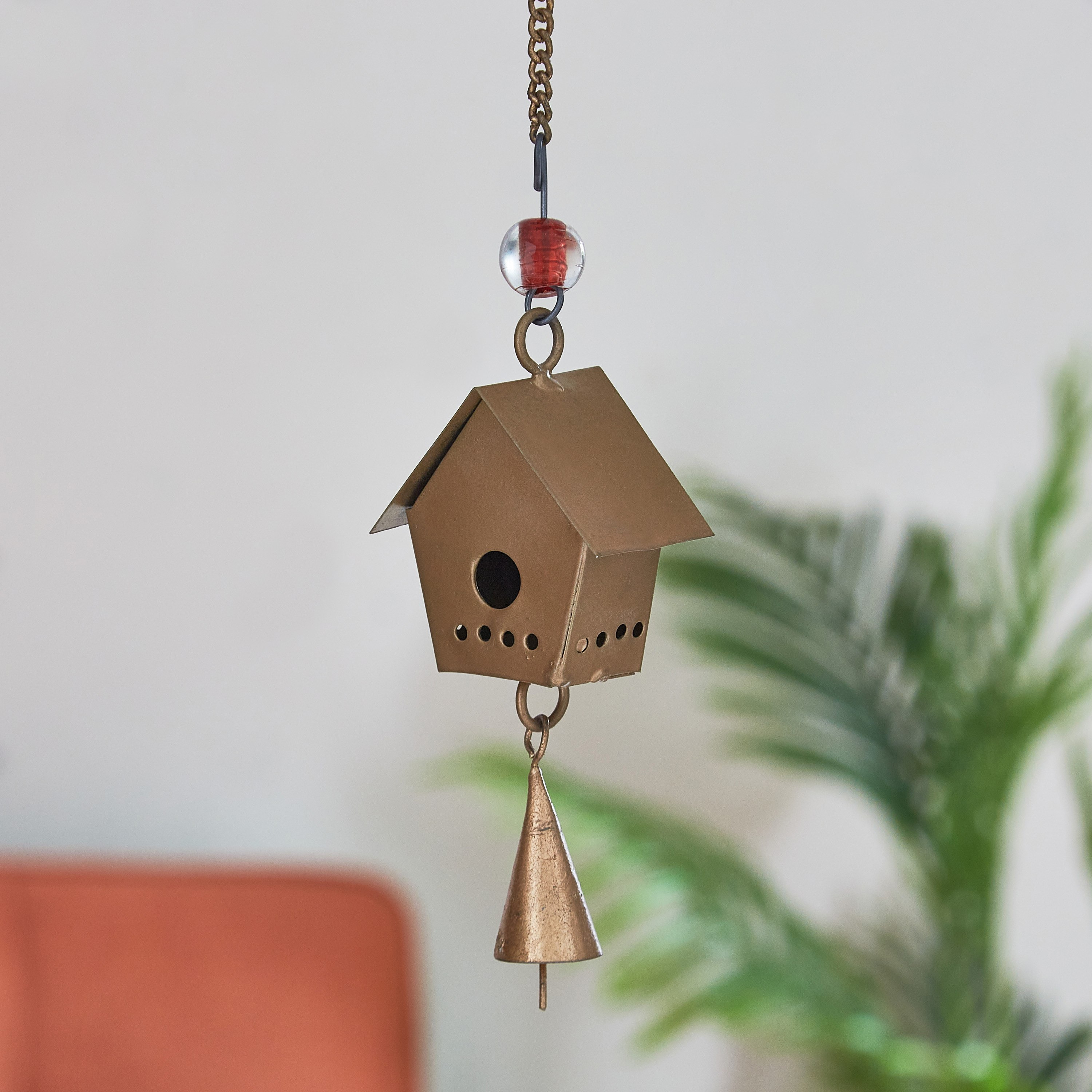 قطعة ديكور معدنية بشكل منزل طيور من زهراء - 5.7x3.81x86.36 سم-hbxhomeware-homedecor-figurinesandornaments-image-2