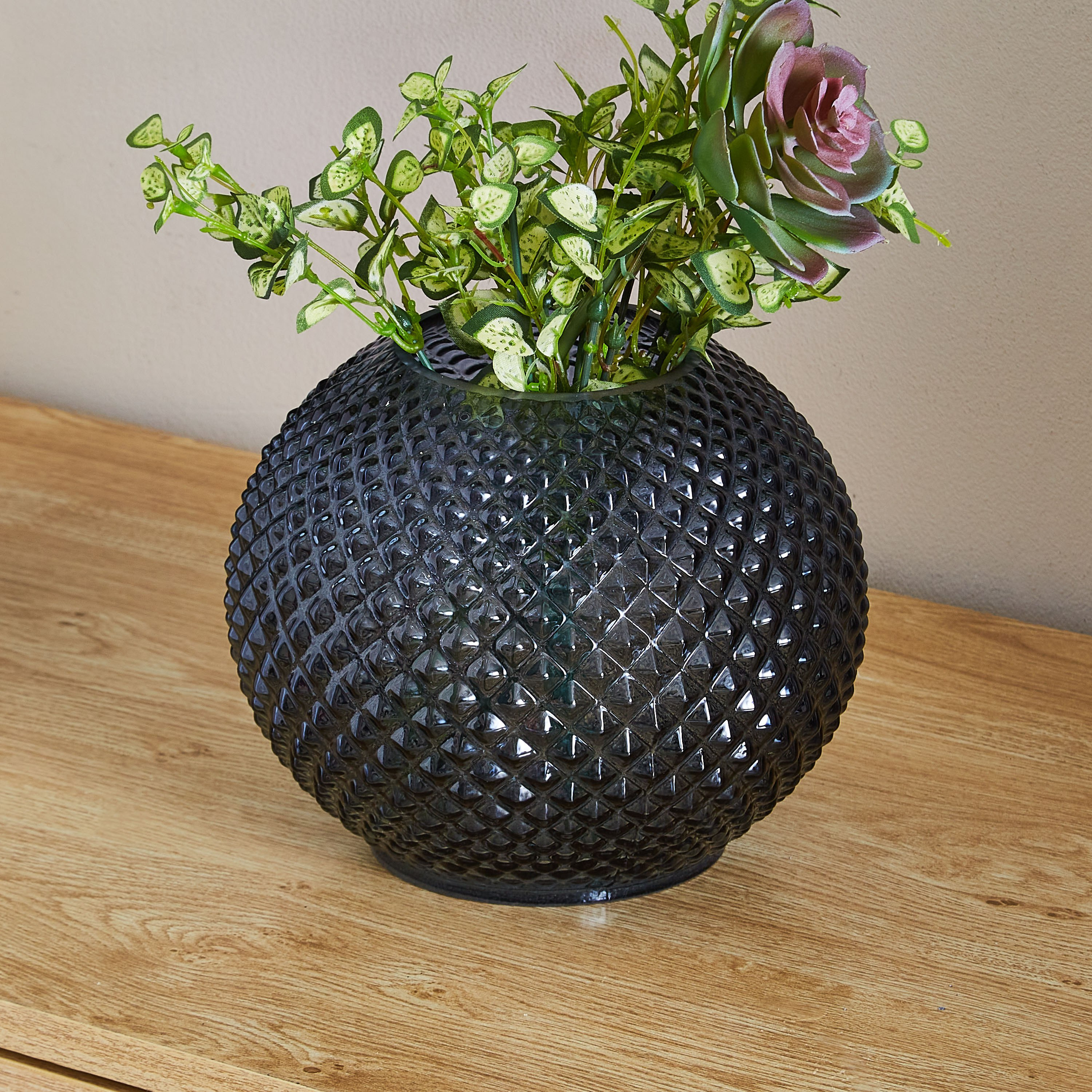 مزهريّة زجاجيّة من كلايد - 20x16 سم-hbxbedroom-decorandaccessories-vases-image-2